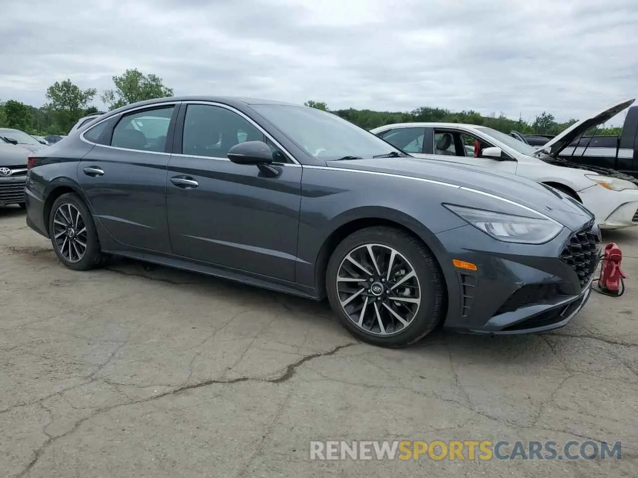 4 fotografías del automóvil dañado 5NPEJ4J23LH045192 HYUNDAI SONATA 2020
