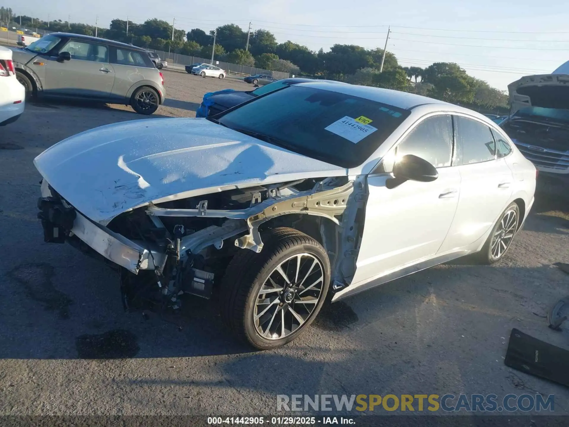 2 fotografías del automóvil dañado 5NPEJ4J24LH011004 HYUNDAI SONATA 2020