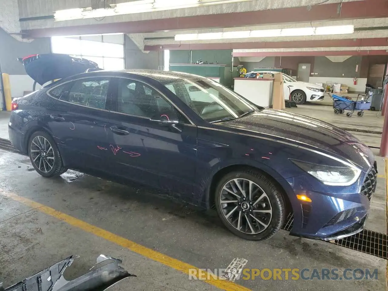 4 fotografías del automóvil dañado 5NPEJ4J25LH040351 HYUNDAI SONATA 2020