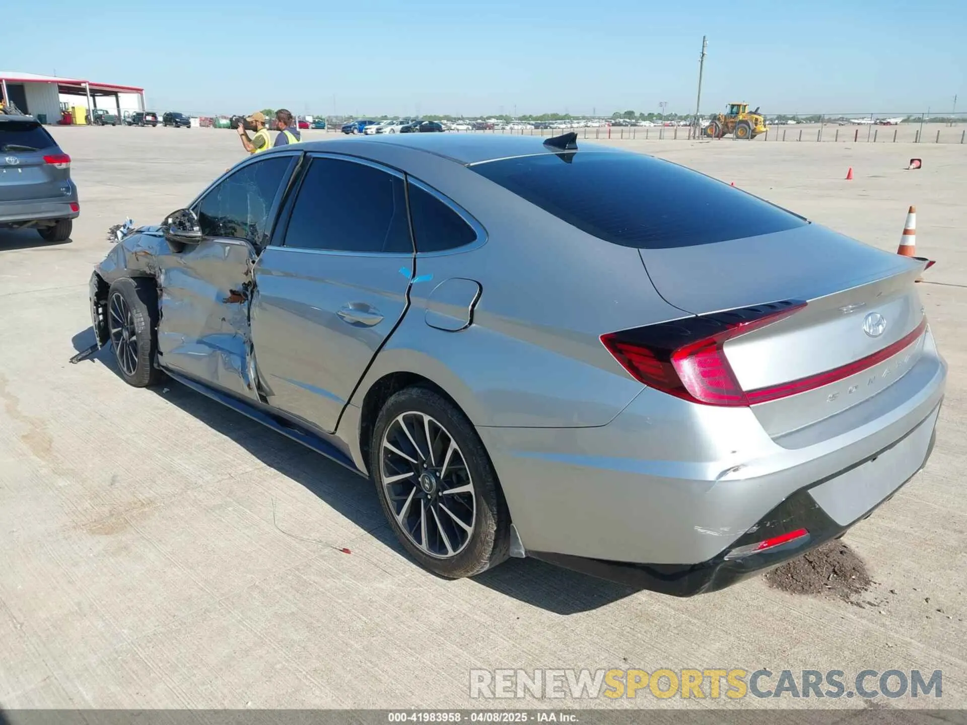 3 fotografías del automóvil dañado 5NPEJ4J26LH029004 HYUNDAI SONATA 2020