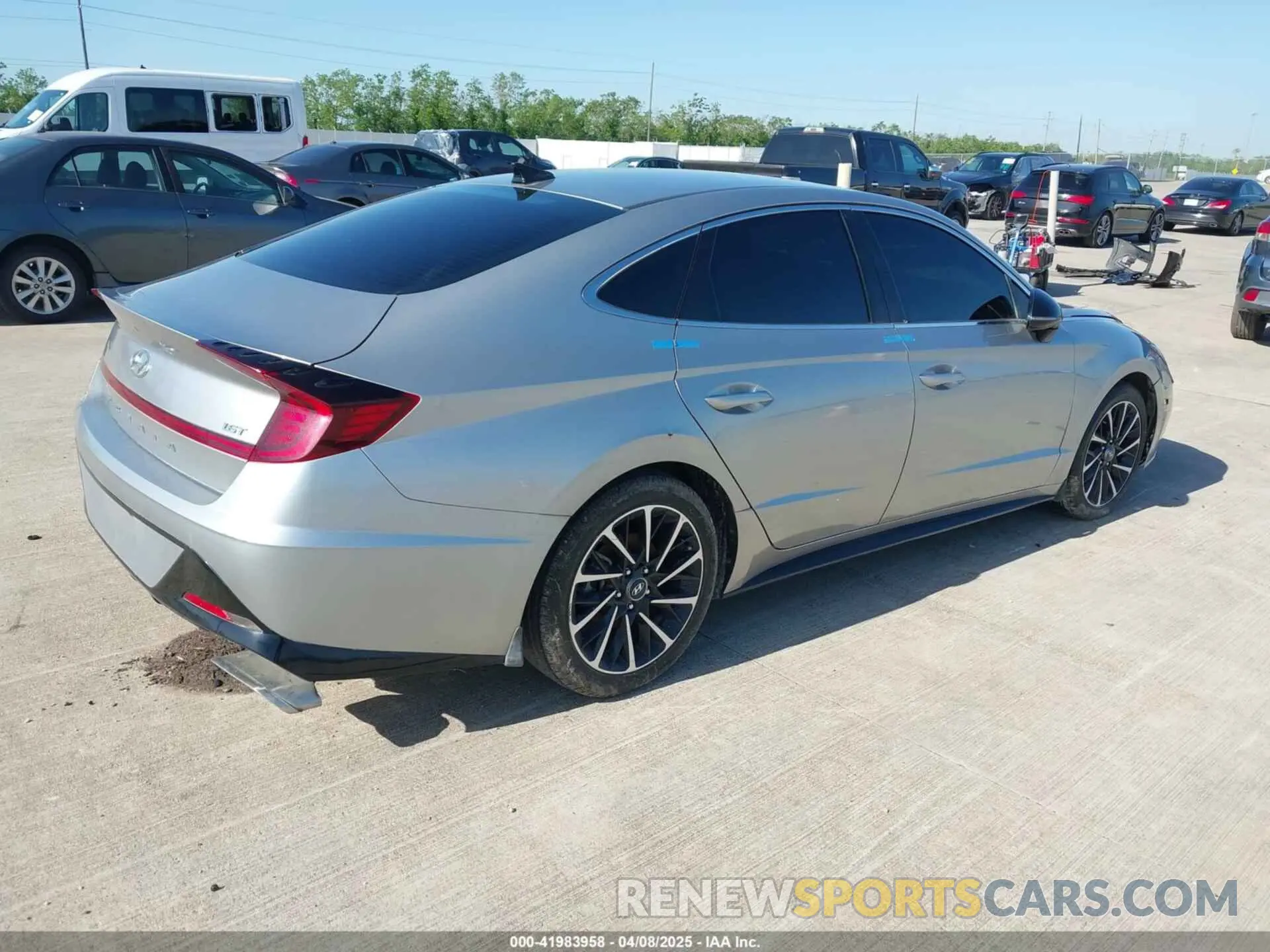 4 fotografías del automóvil dañado 5NPEJ4J26LH029004 HYUNDAI SONATA 2020