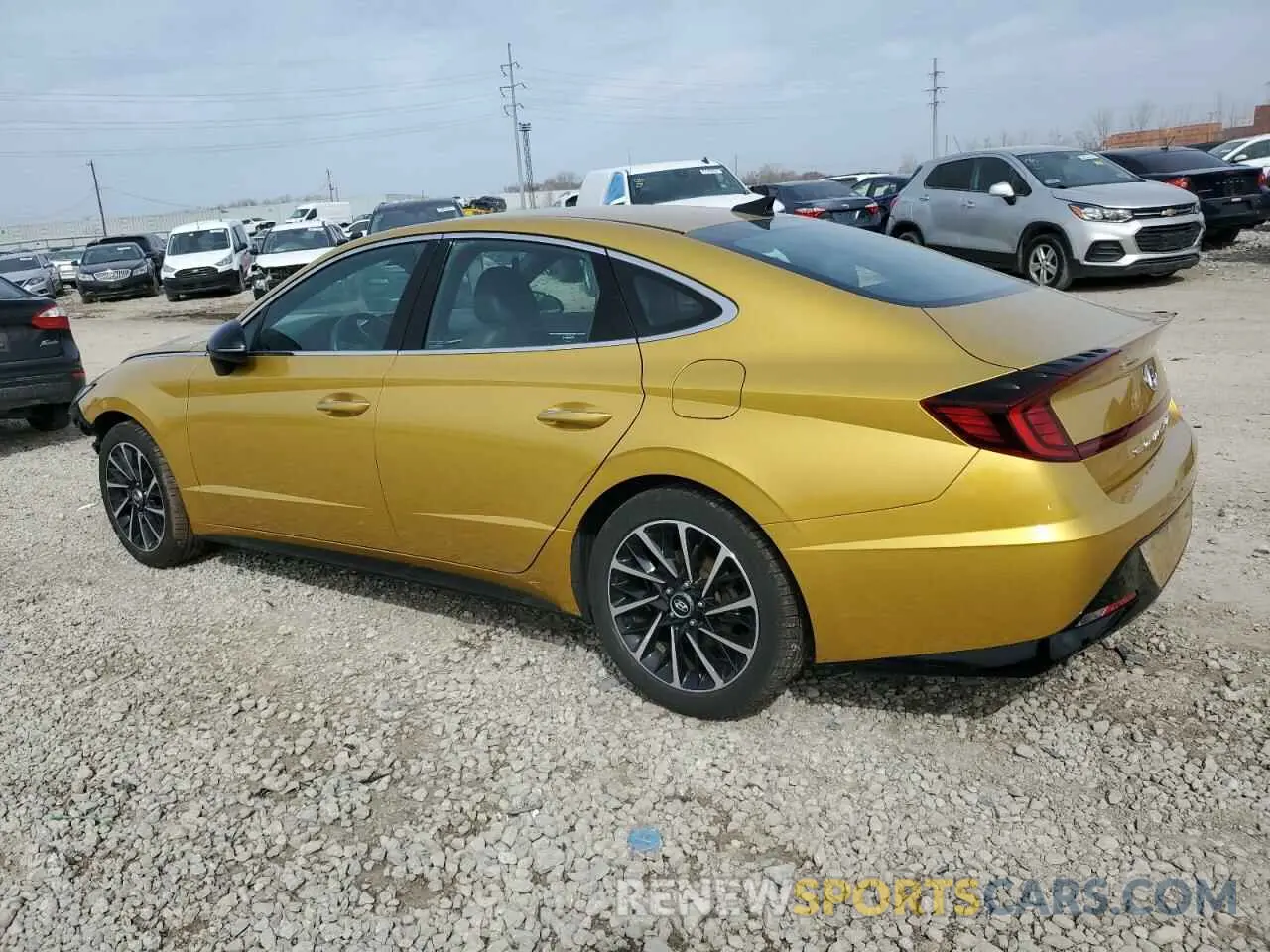 2 fotografías del automóvil dañado 5NPEJ4J27LH012373 HYUNDAI SONATA 2020