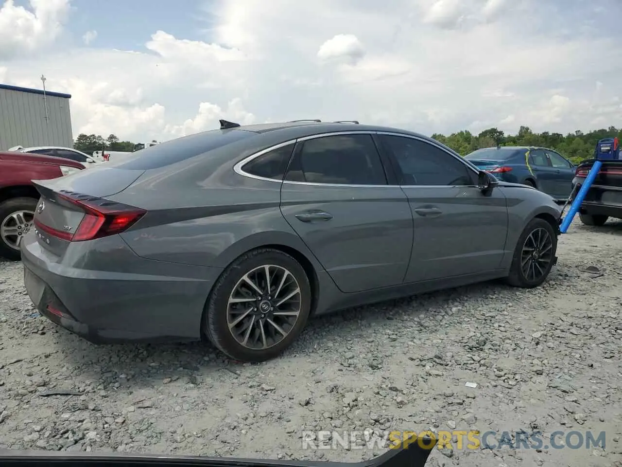 3 fotografías del automóvil dañado 5NPEJ4J27LH015564 HYUNDAI SONATA 2020