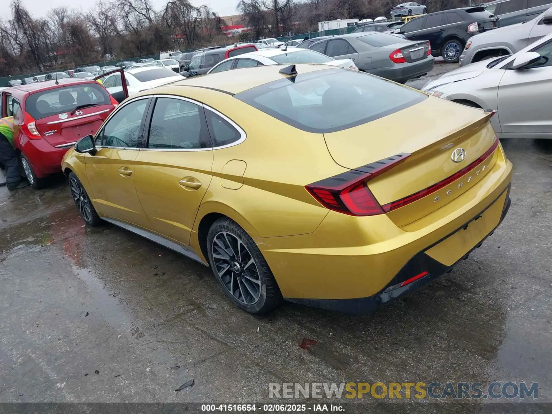 3 fotografías del automóvil dañado 5NPEJ4J27LH015645 HYUNDAI SONATA 2020