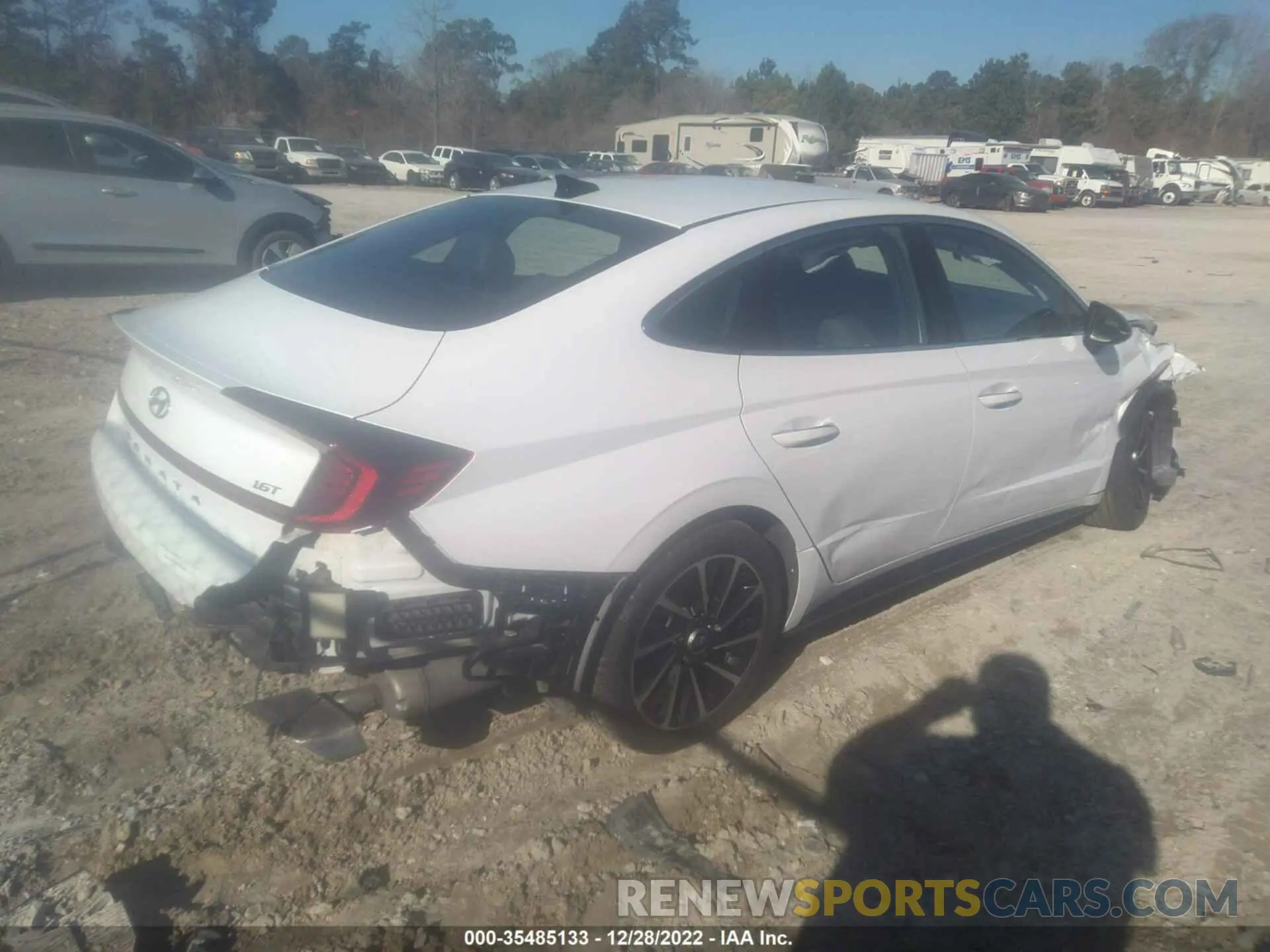4 fotografías del automóvil dañado 5NPEJ4J27LH049133 HYUNDAI SONATA 2020