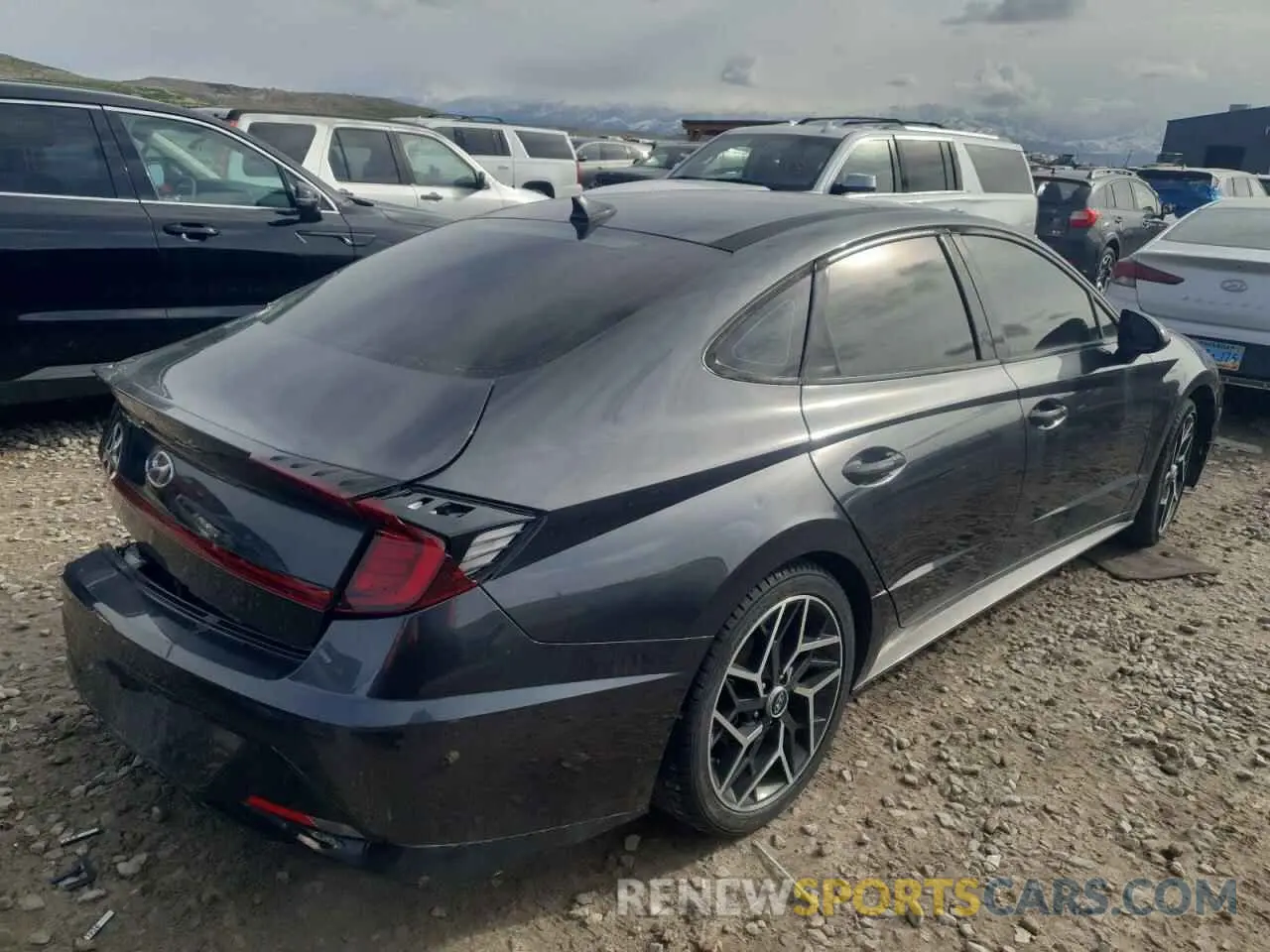 3 fotografías del automóvil dañado 5NPEJ4J29LH006025 HYUNDAI SONATA 2020