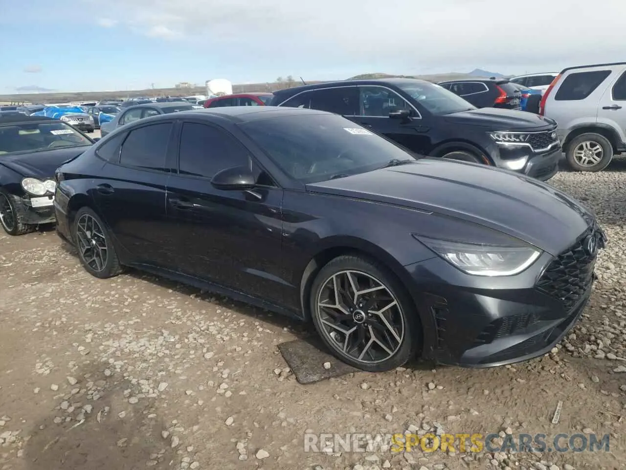 4 fotografías del automóvil dañado 5NPEJ4J29LH006025 HYUNDAI SONATA 2020