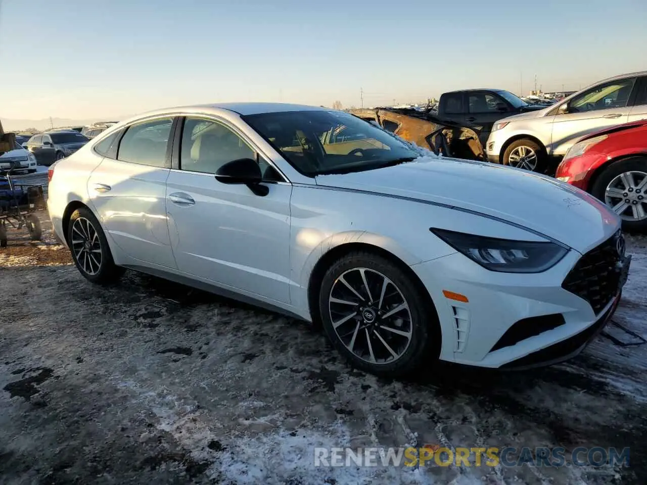 4 fotografías del automóvil dañado 5NPEJ4J29LH011905 HYUNDAI SONATA 2020