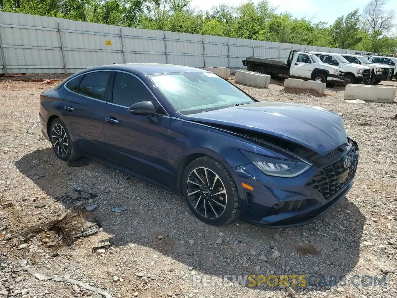 4 fotografías del automóvil dañado 5NPEJ4J2XLH010715 HYUNDAI SONATA 2020