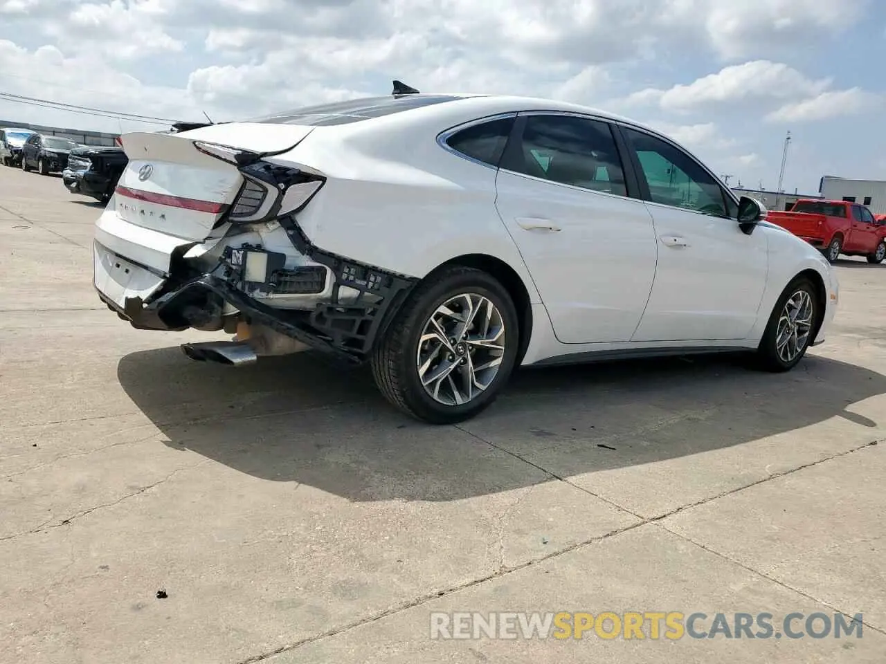 3 fotografías del automóvil dañado 5NPEL4JA0LH053574 HYUNDAI SONATA 2020