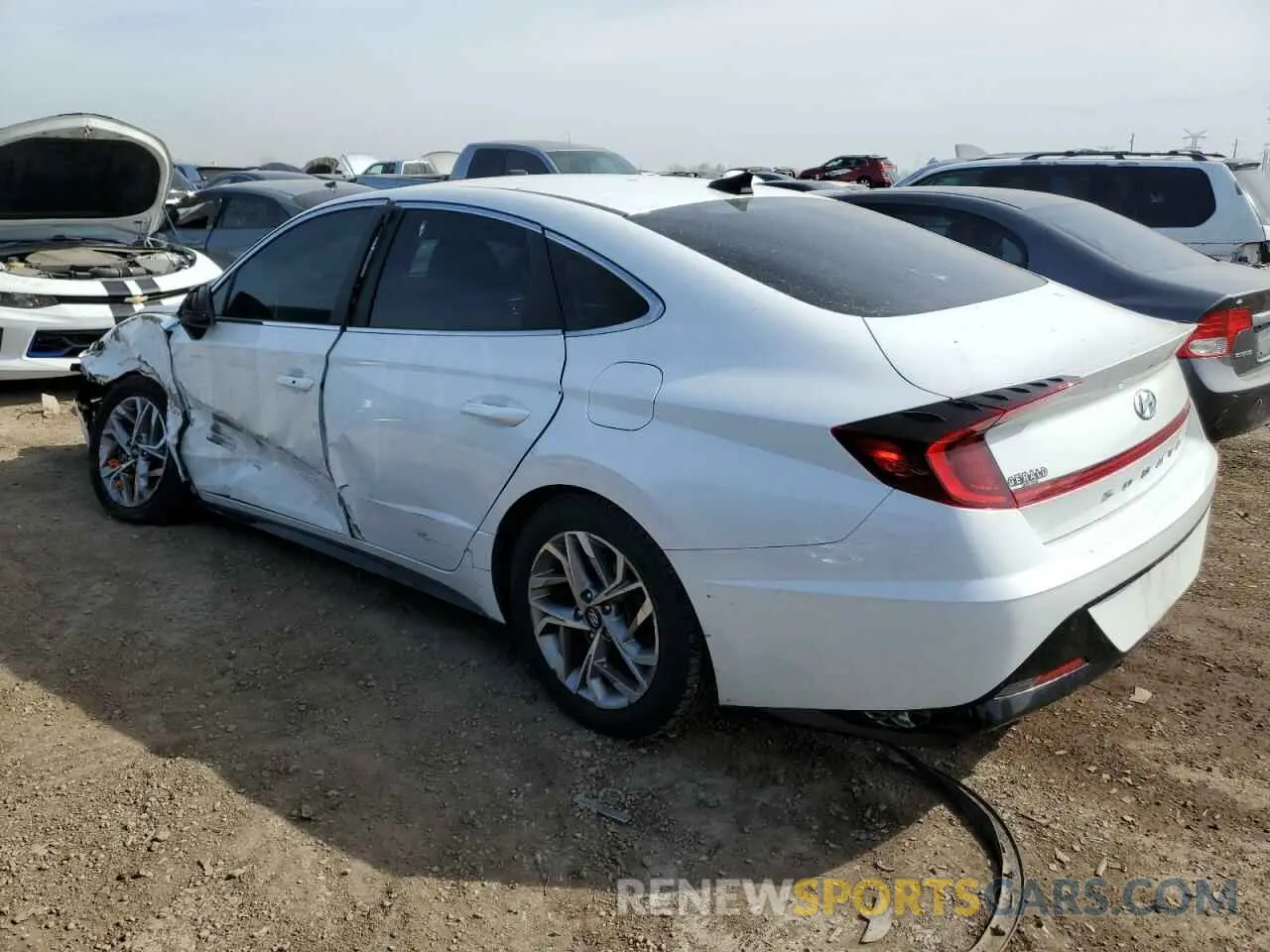 2 fotografías del automóvil dañado 5NPEL4JA4LH044621 HYUNDAI SONATA 2020