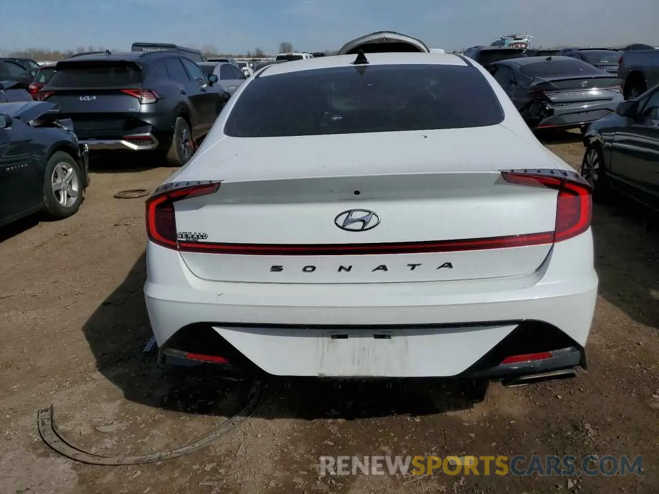 6 fotografías del automóvil dañado 5NPEL4JA4LH044621 HYUNDAI SONATA 2020