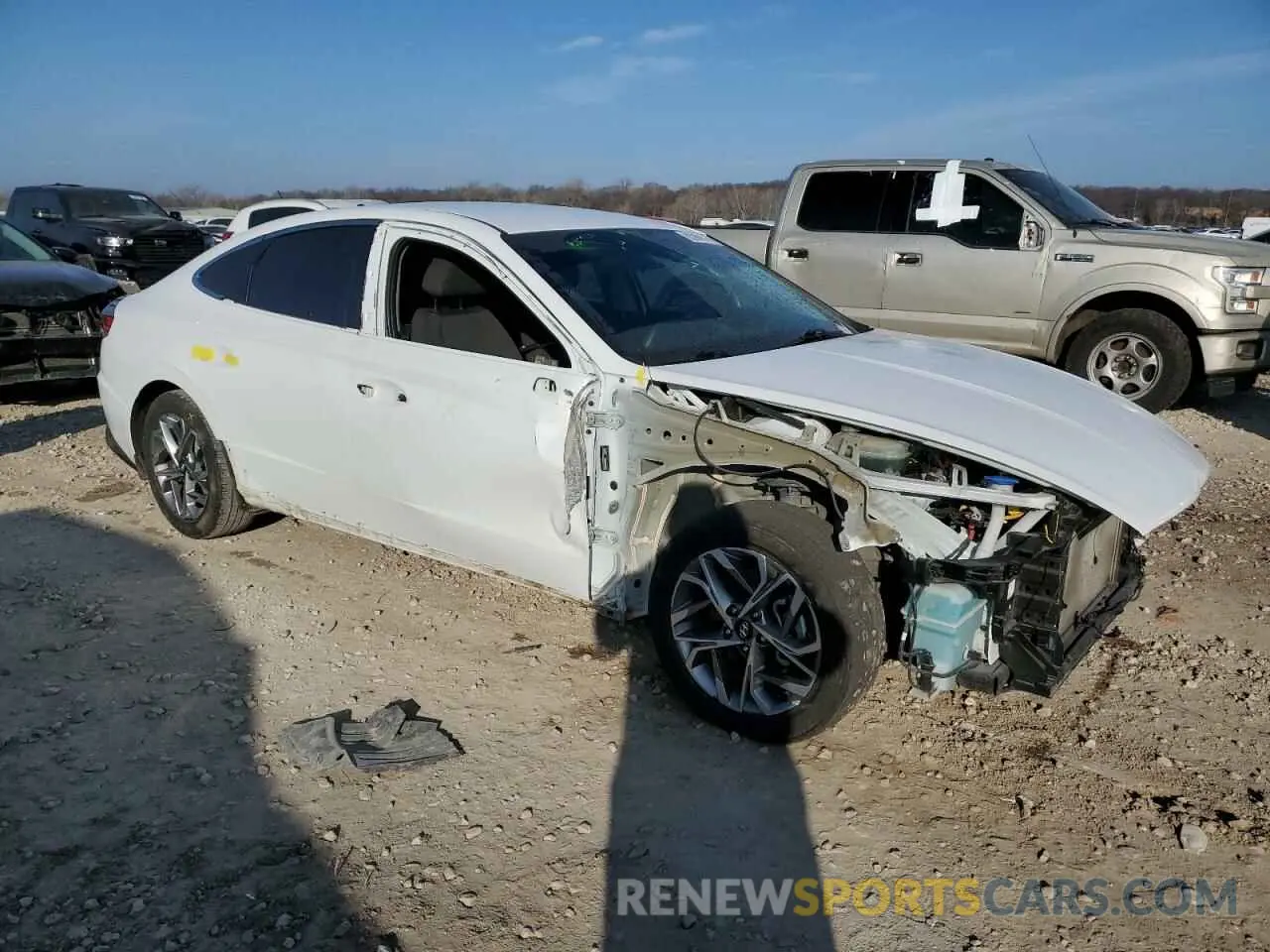 4 fotografías del automóvil dañado 5NPEL4JA4LH056395 HYUNDAI SONATA 2020