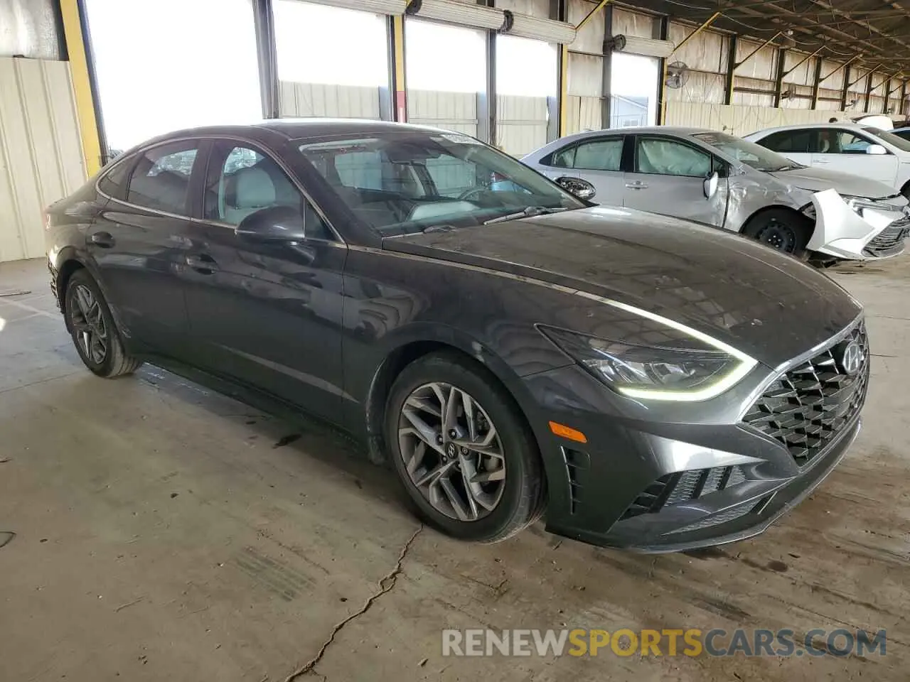 4 fotografías del automóvil dañado 5NPEL4JA4LH057627 HYUNDAI SONATA 2020