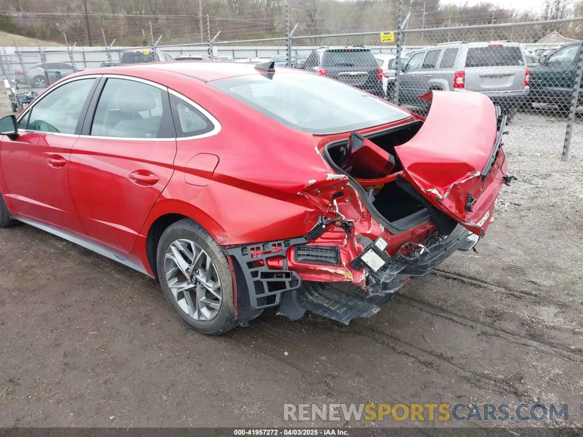 6 fotografías del automóvil dañado 5NPEL4JA4LH057711 HYUNDAI SONATA 2020