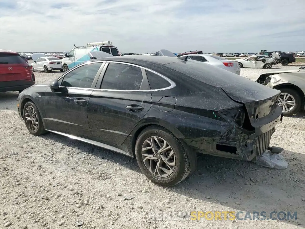 2 fotografías del automóvil dañado 5NPEL4JA5LH052565 HYUNDAI SONATA 2020