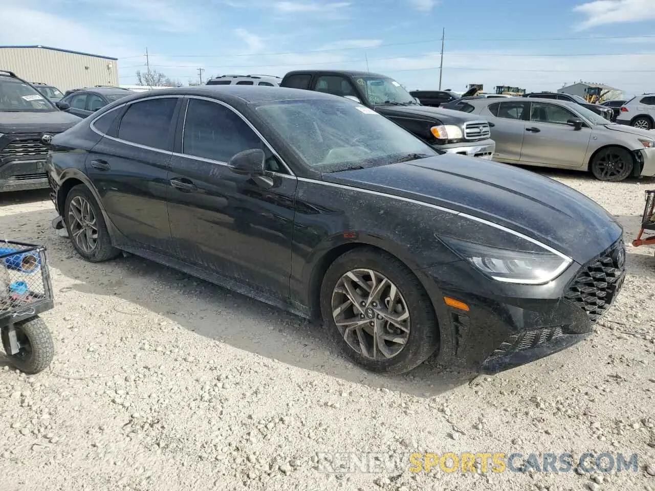 4 fotografías del automóvil dañado 5NPEL4JA5LH052565 HYUNDAI SONATA 2020