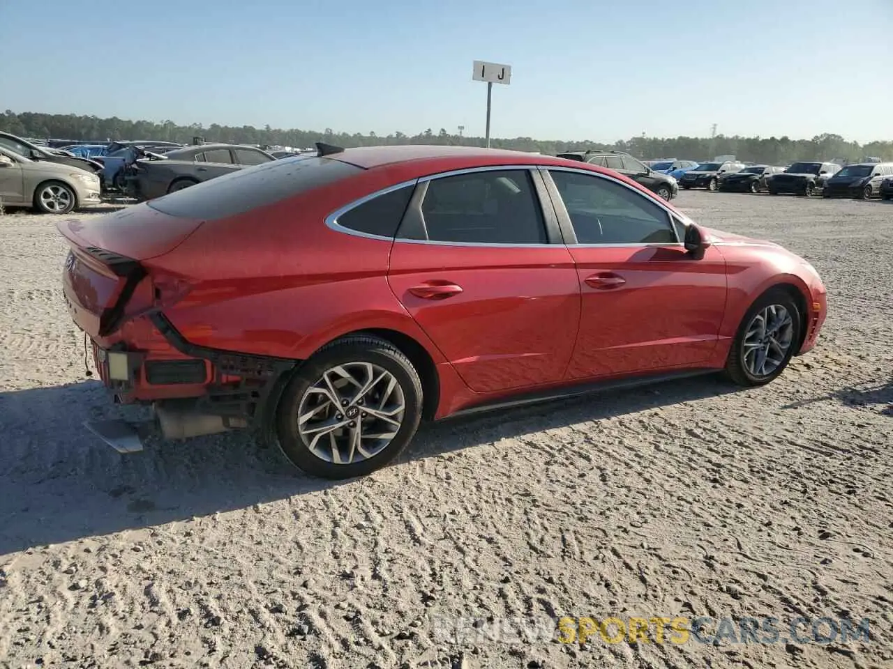 3 fotografías del automóvil dañado 5NPEL4JA7LH010771 HYUNDAI SONATA 2020