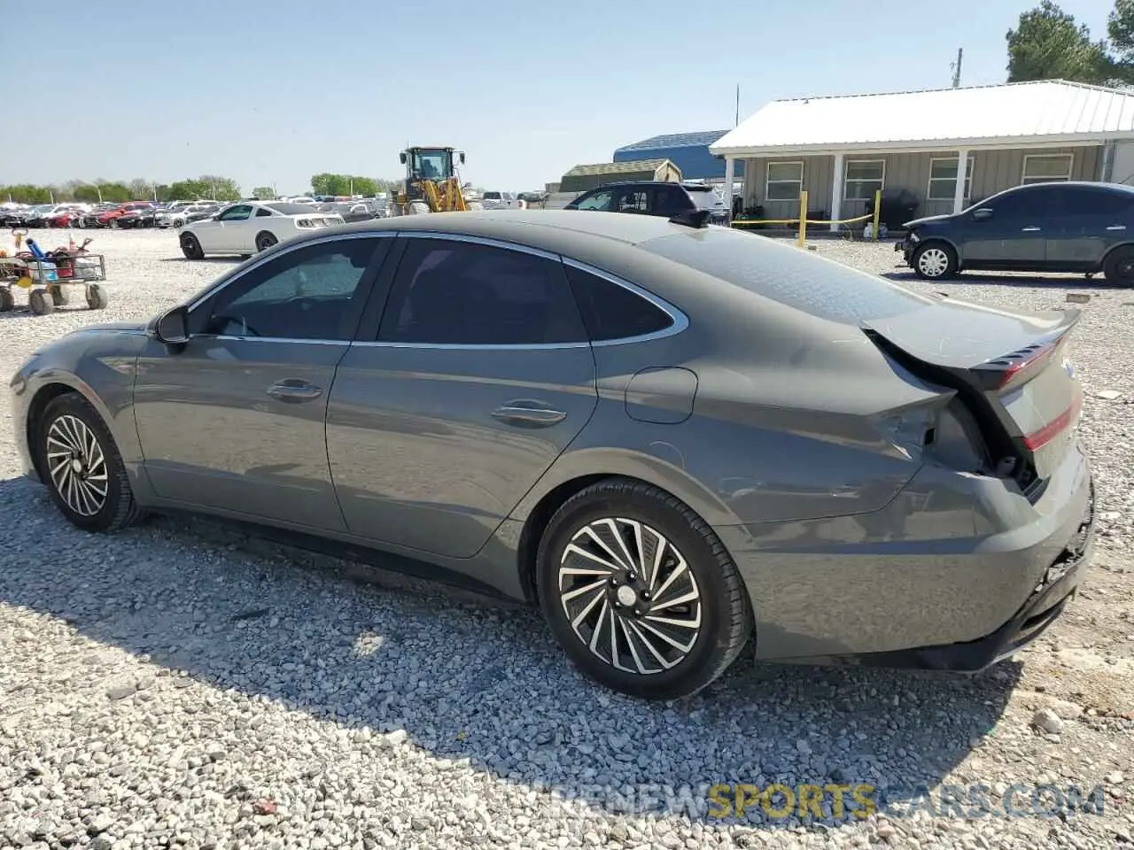 2 fotografías del automóvil dañado KMHL34JJ3LA010003 HYUNDAI SONATA 2020