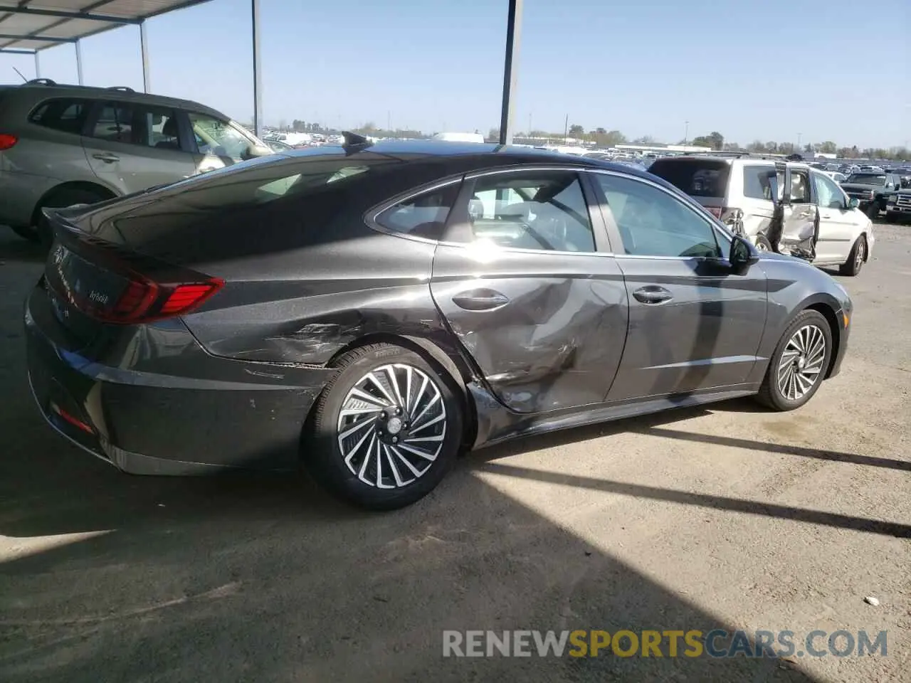 3 fotografías del automóvil dañado KMHL34JJ4LA011547 HYUNDAI SONATA 2020