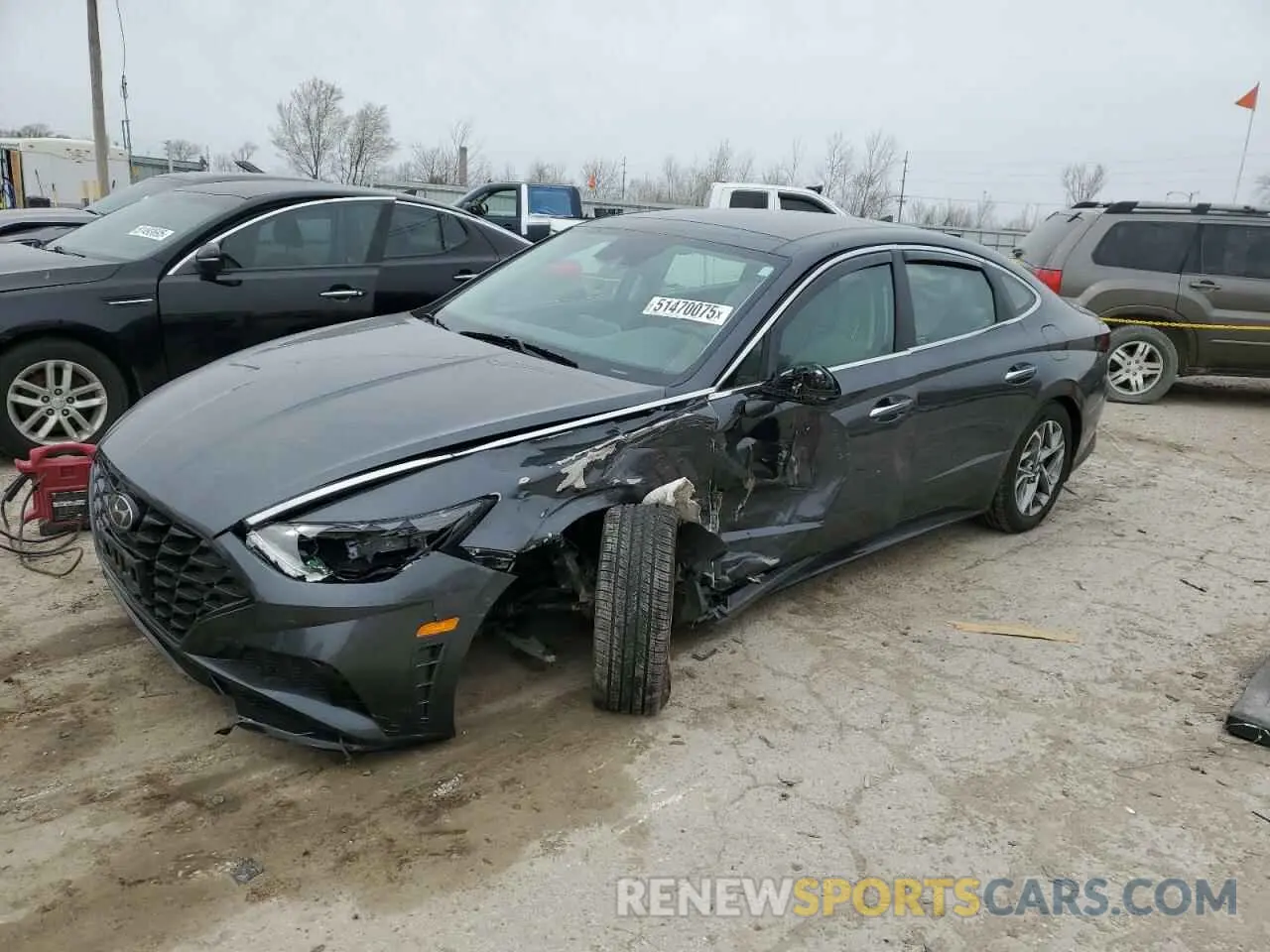 1 fotografías del automóvil dañado 5NPEF4JA0MH079844 HYUNDAI SONATA 2021