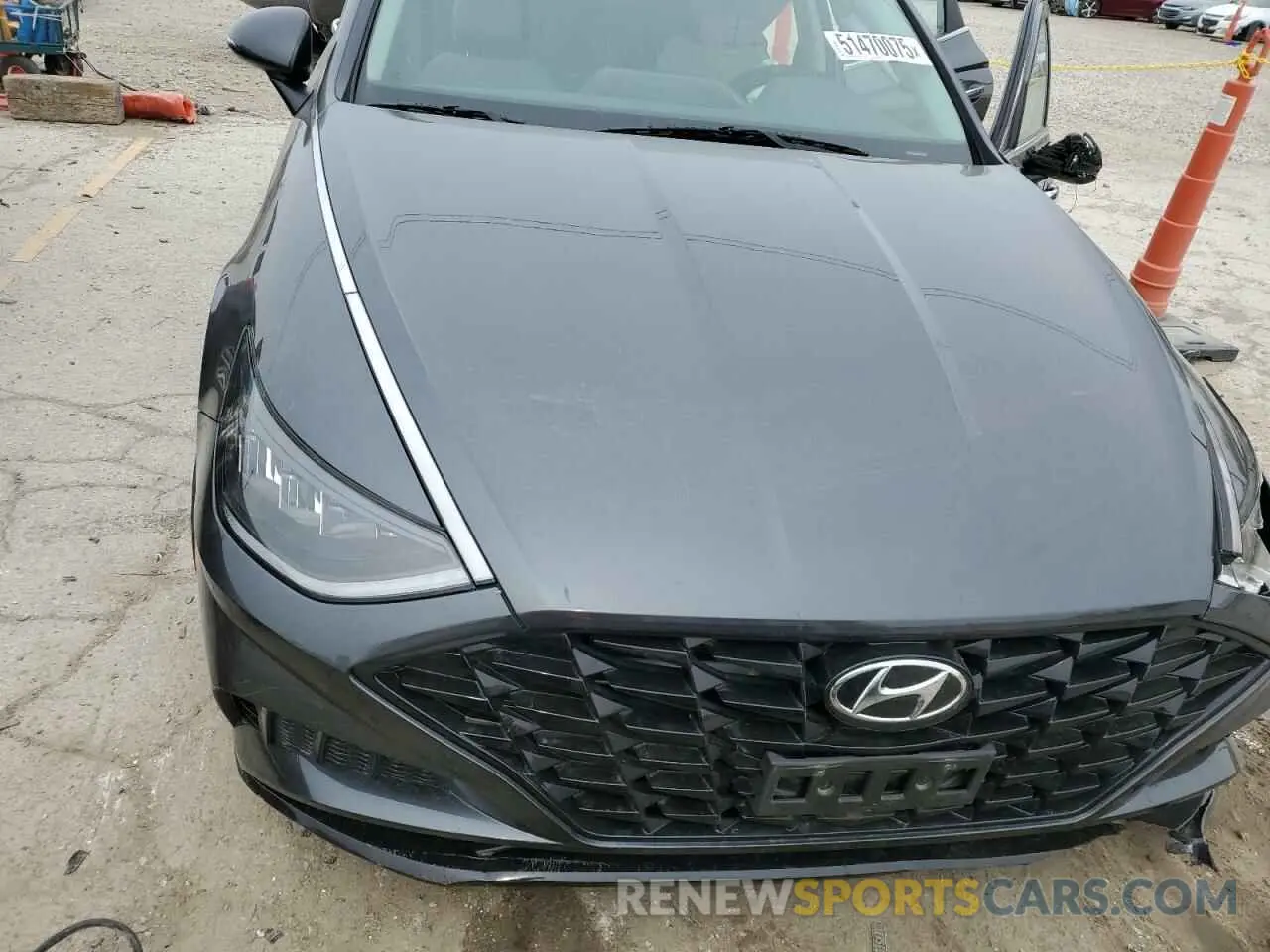 11 fotografías del automóvil dañado 5NPEF4JA0MH079844 HYUNDAI SONATA 2021