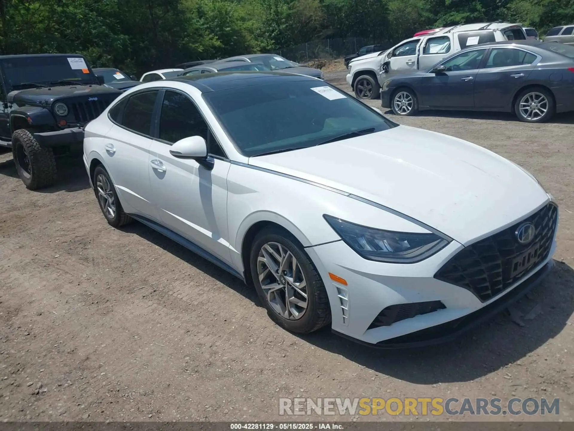 1 fotografías del automóvil dañado 5NPEF4JA2MH091896 HYUNDAI SONATA 2021
