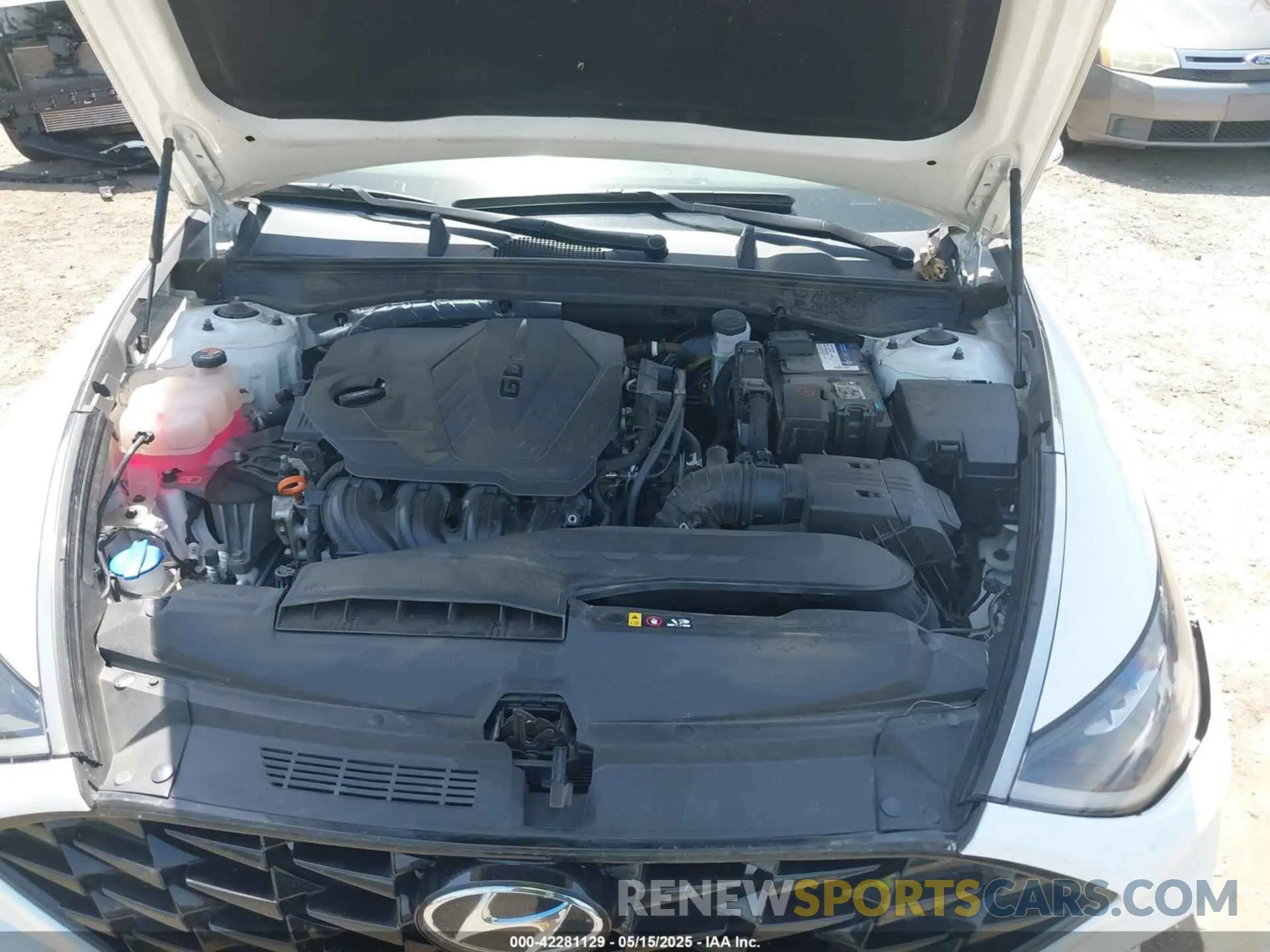 10 fotografías del automóvil dañado 5NPEF4JA2MH091896 HYUNDAI SONATA 2021