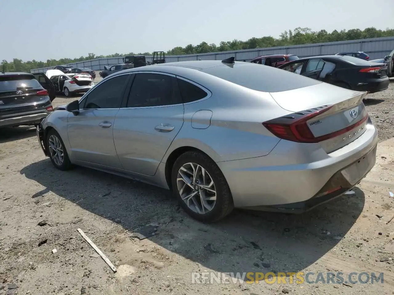 2 fotografías del automóvil dañado 5NPEF4JA2MH115033 HYUNDAI SONATA 2021