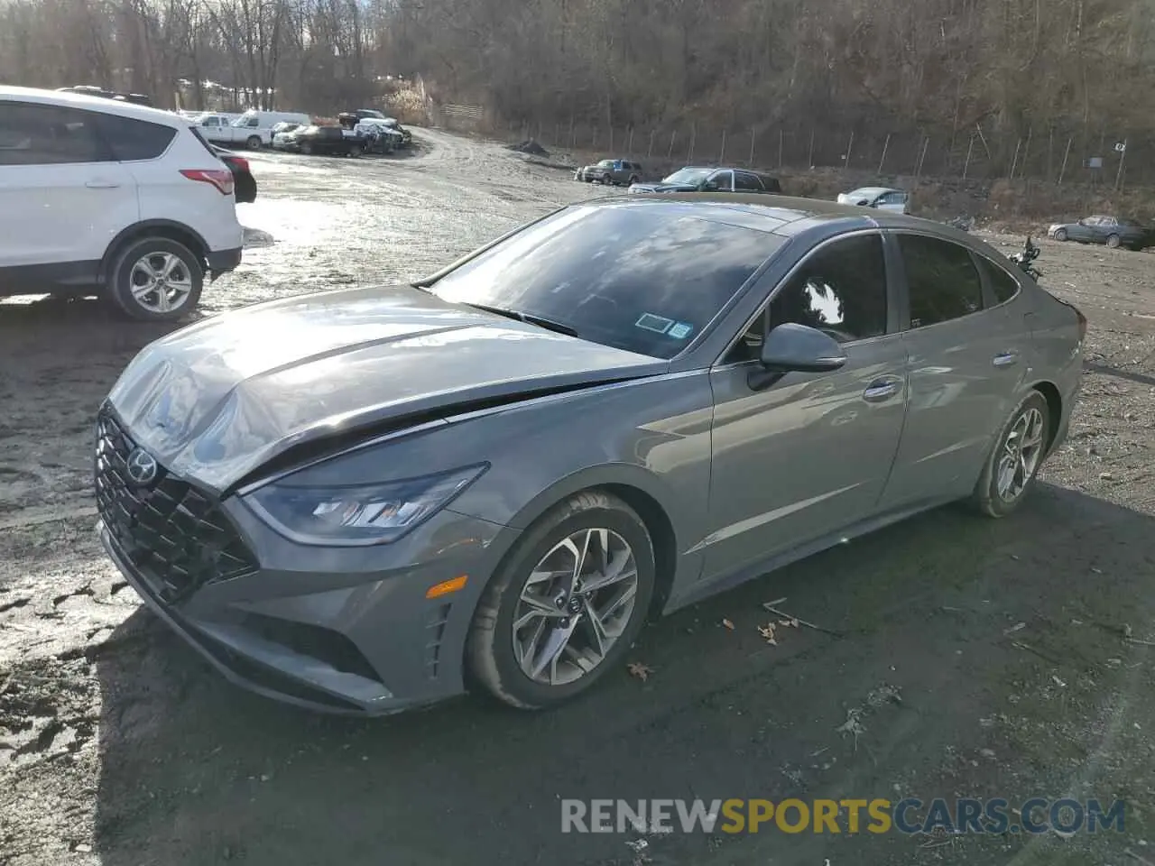 1 fotografías del automóvil dañado 5NPEF4JA2MH120572 HYUNDAI SONATA 2021