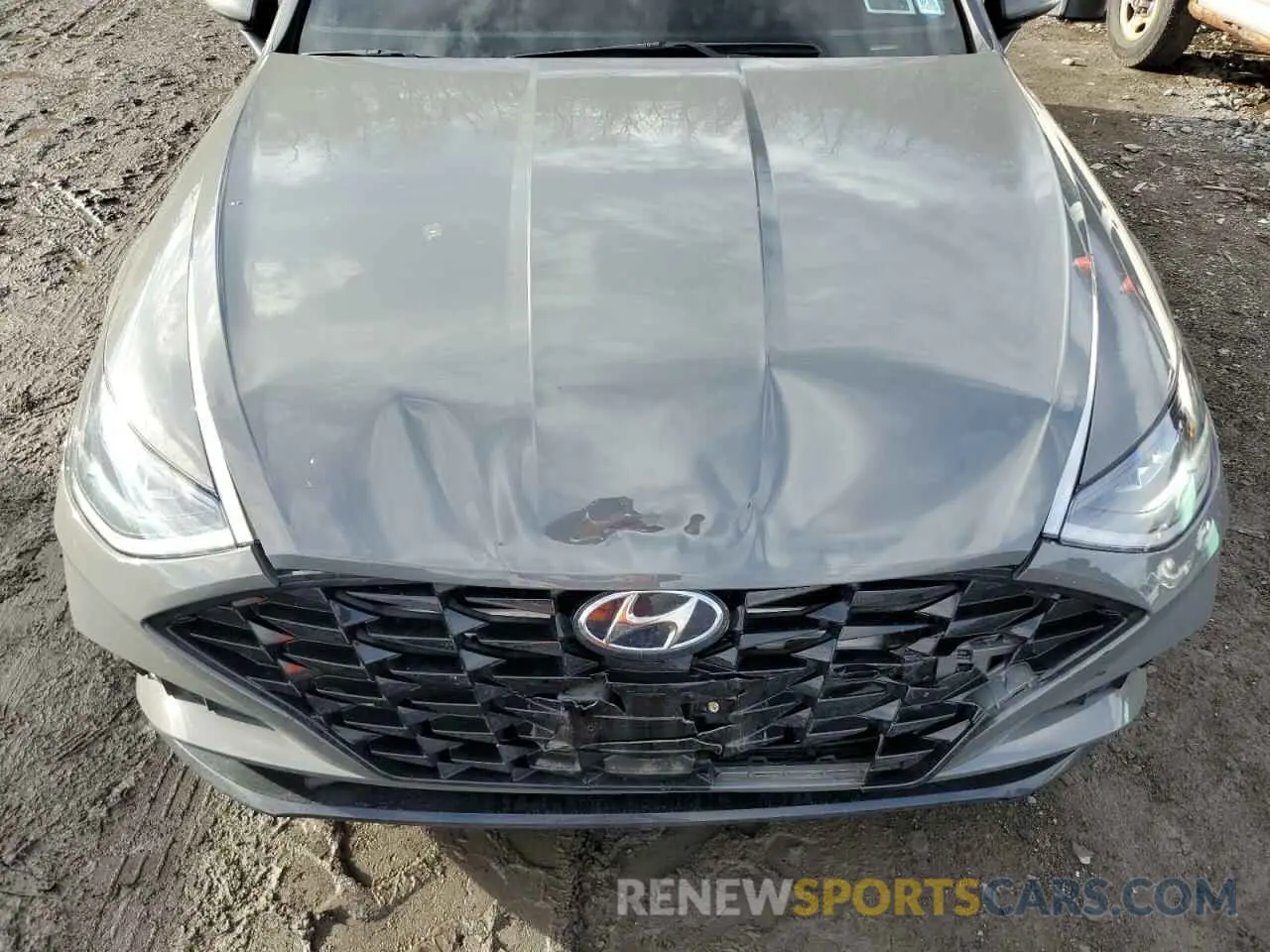 11 fotografías del automóvil dañado 5NPEF4JA2MH120572 HYUNDAI SONATA 2021