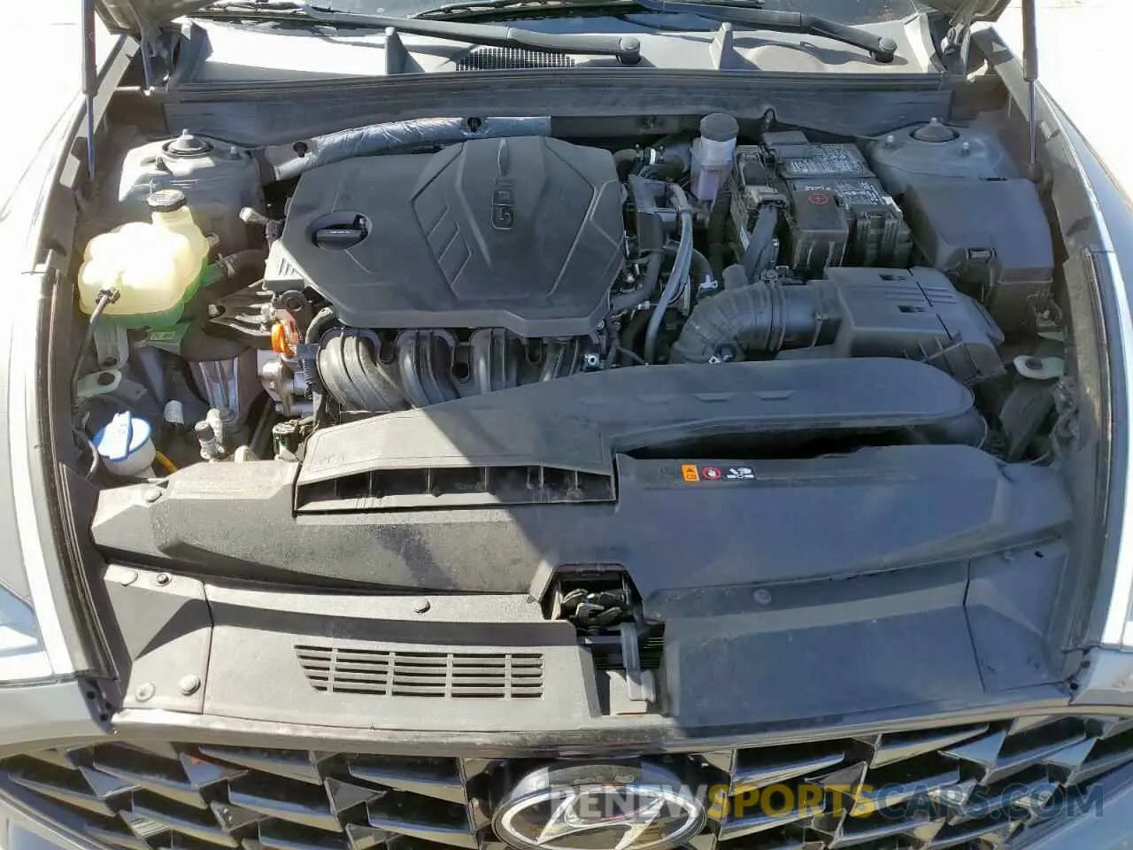 11 fotografías del automóvil dañado 5NPEF4JA4MH082200 HYUNDAI SONATA 2021