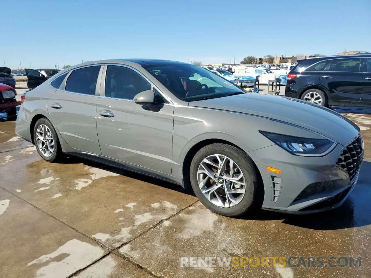 4 fotografías del automóvil dañado 5NPEF4JA4MH082200 HYUNDAI SONATA 2021
