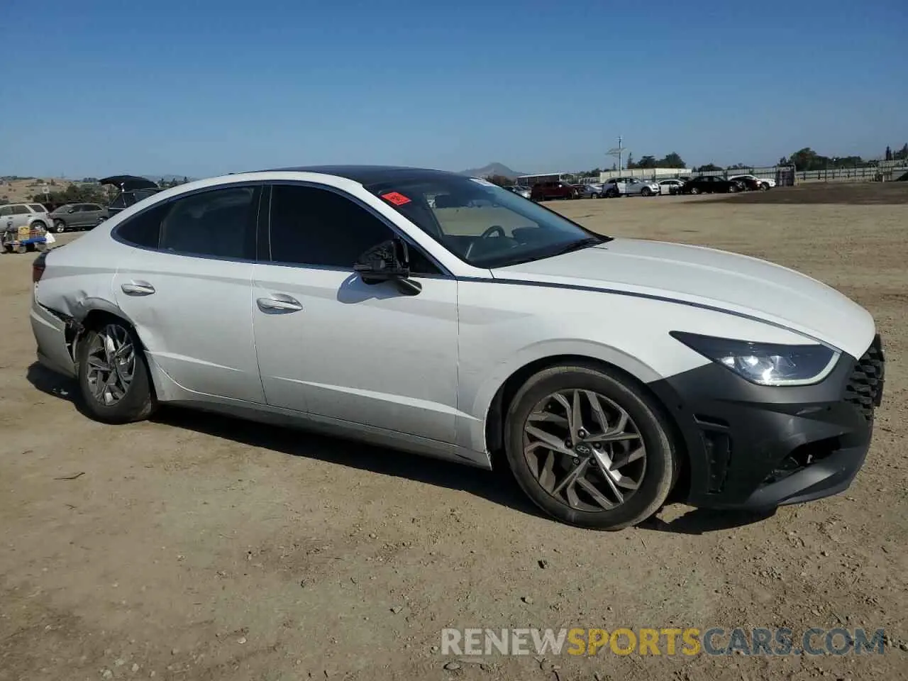 4 fotografías del automóvil dañado 5NPEF4JA4MH086800 HYUNDAI SONATA 2021