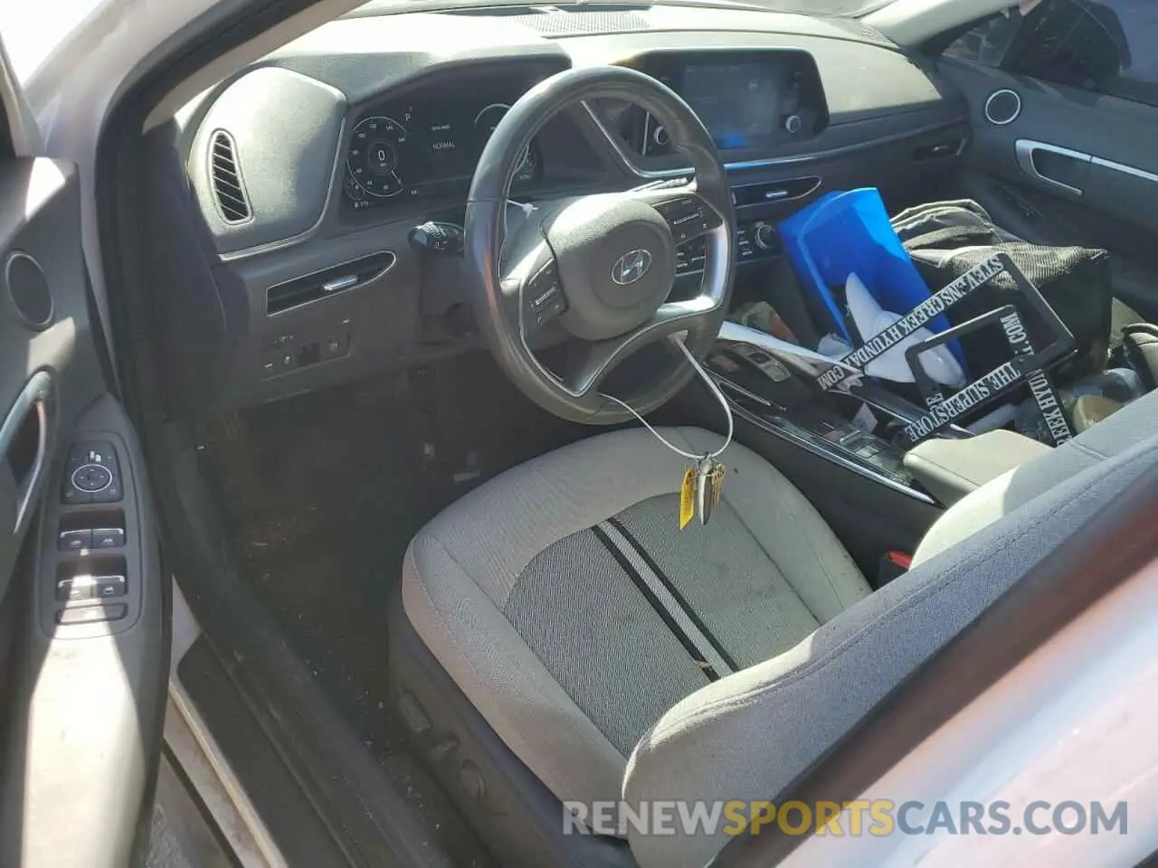 8 fotografías del automóvil dañado 5NPEF4JA4MH086800 HYUNDAI SONATA 2021
