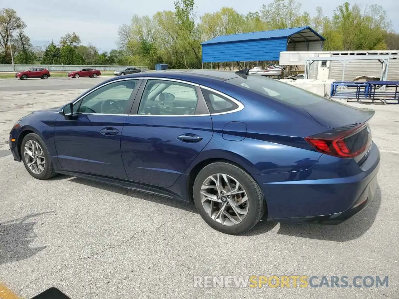 2 fotografías del automóvil dañado 5NPEF4JA4MH118919 HYUNDAI SONATA 2021
