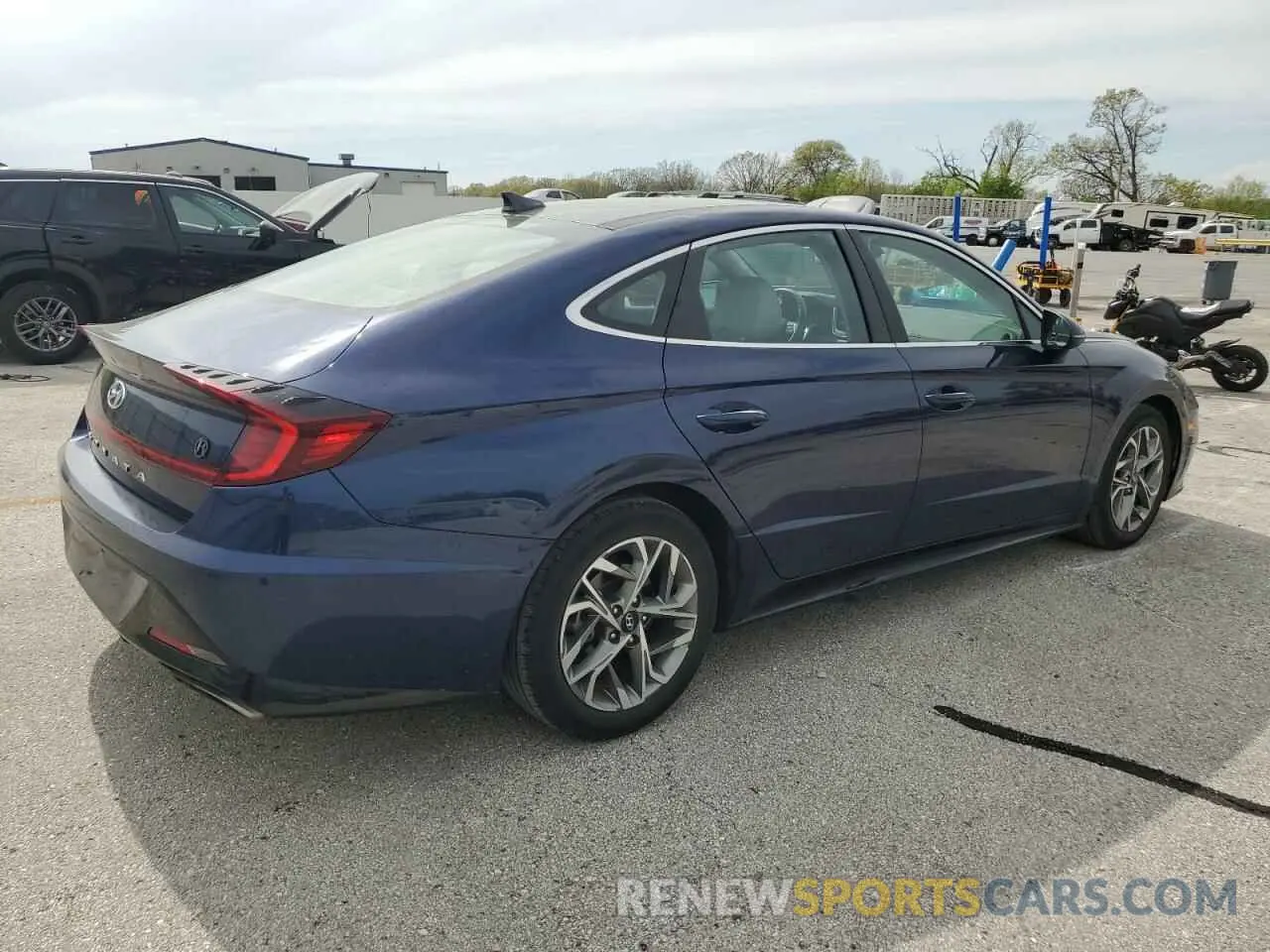3 fotografías del automóvil dañado 5NPEF4JA4MH118919 HYUNDAI SONATA 2021