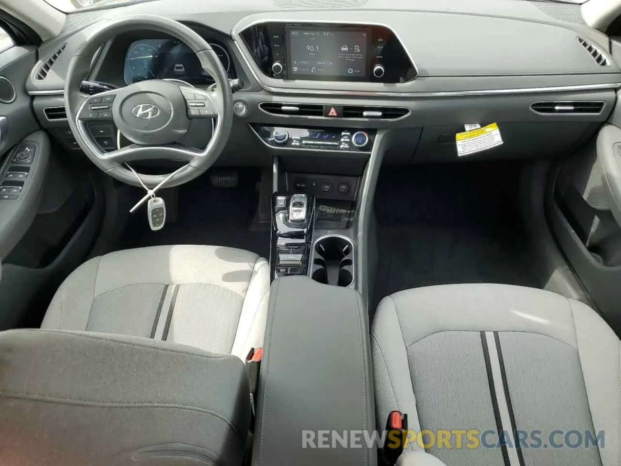 8 fotografías del automóvil dañado 5NPEF4JA4MH118919 HYUNDAI SONATA 2021