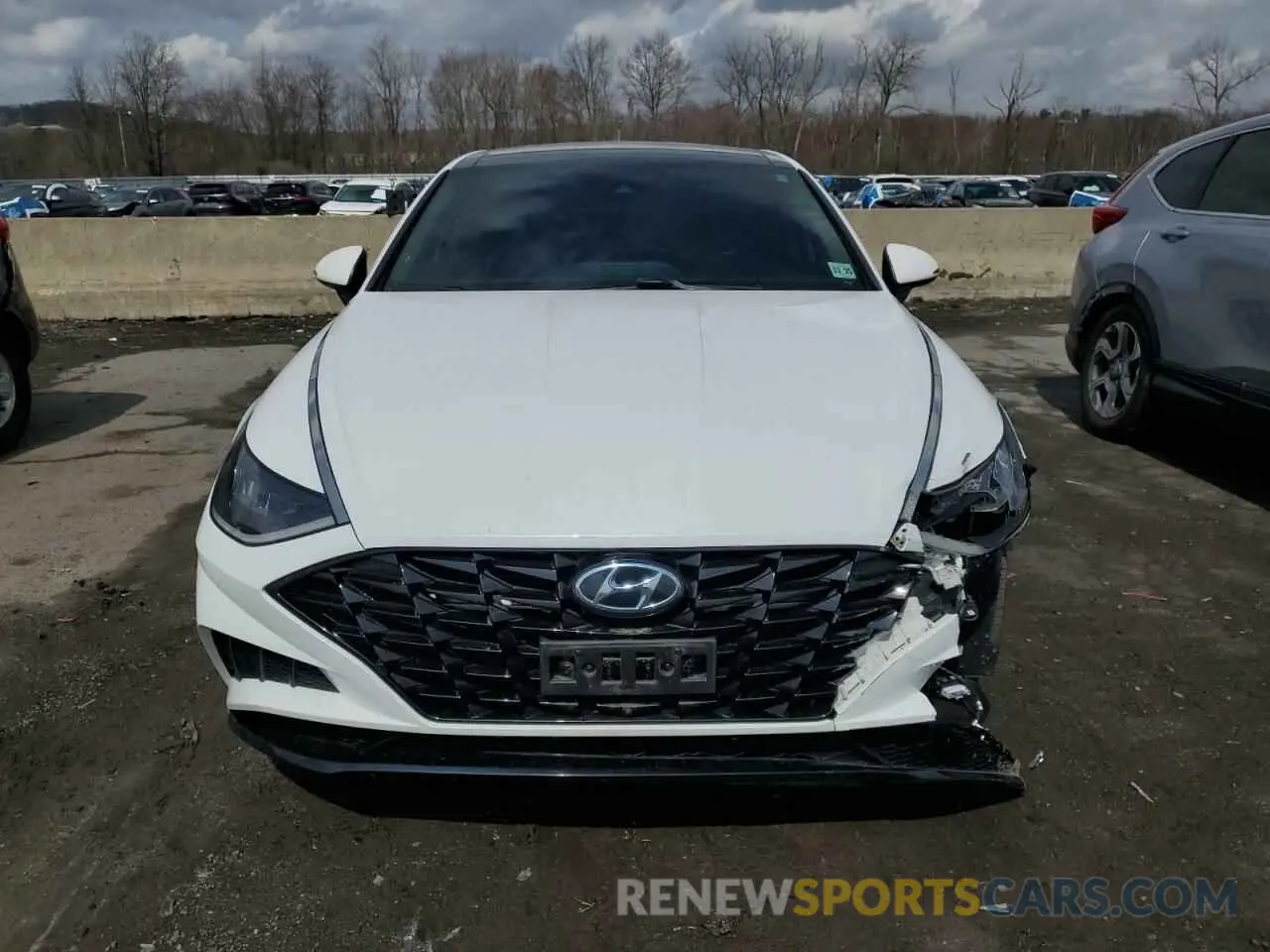 5 fotografías del automóvil dañado 5NPEF4JA5MH083663 HYUNDAI SONATA 2021