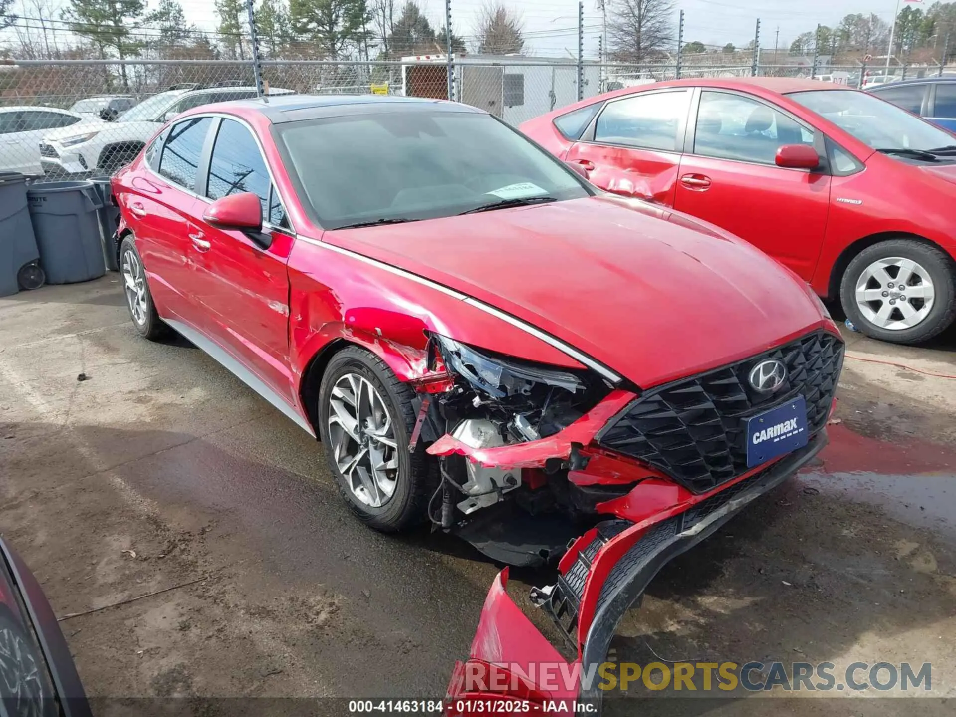 1 fotografías del automóvil dañado 5NPEF4JA5MH094484 HYUNDAI SONATA 2021