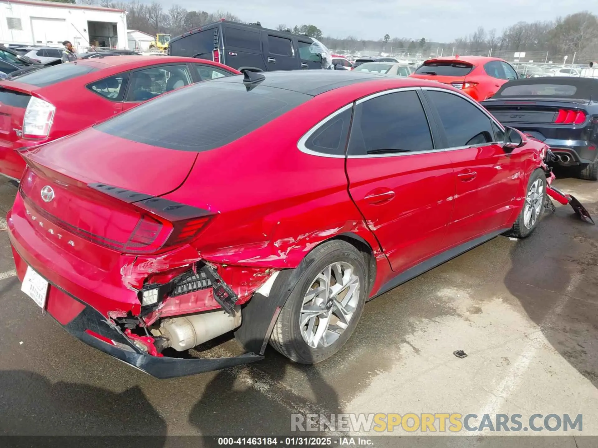 4 fotografías del automóvil dañado 5NPEF4JA5MH094484 HYUNDAI SONATA 2021
