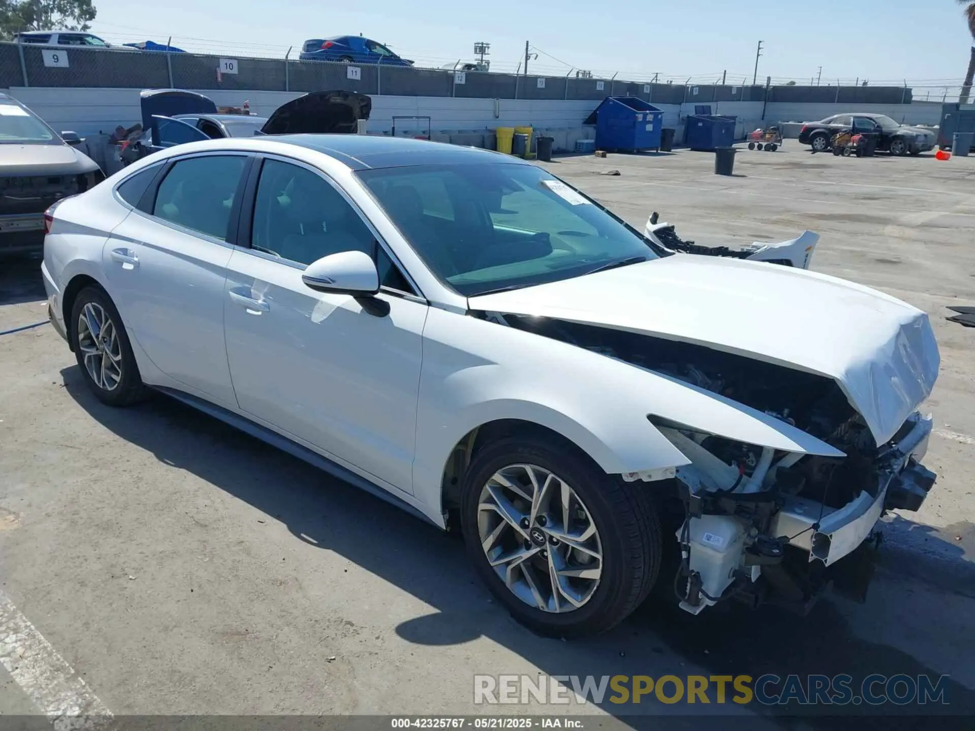 1 fotografías del automóvil dañado 5NPEF4JA6MH089844 HYUNDAI SONATA 2021