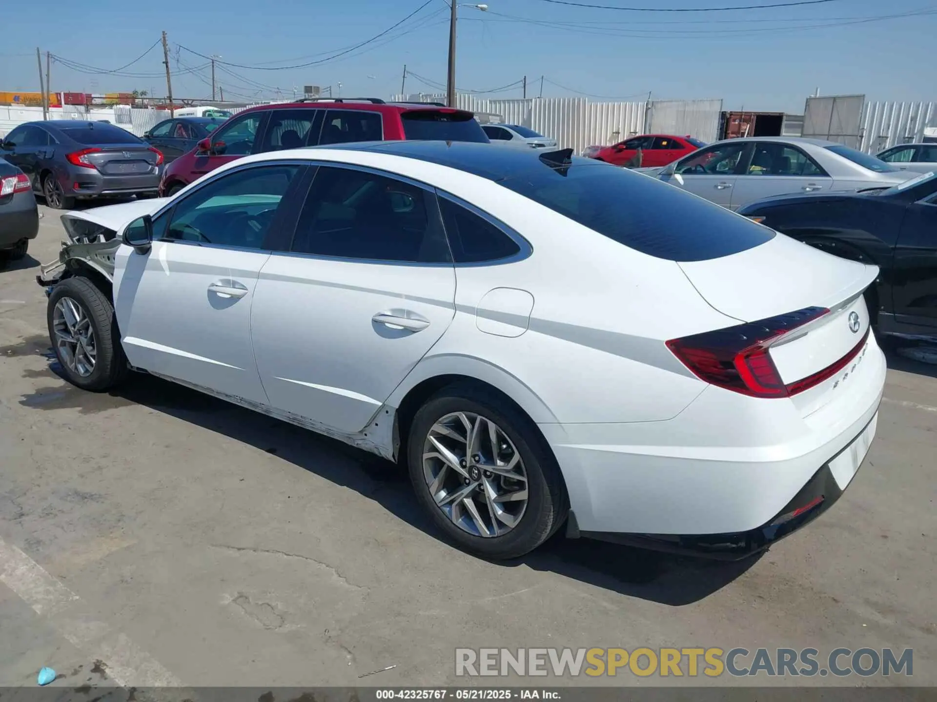 3 fotografías del automóvil dañado 5NPEF4JA6MH089844 HYUNDAI SONATA 2021