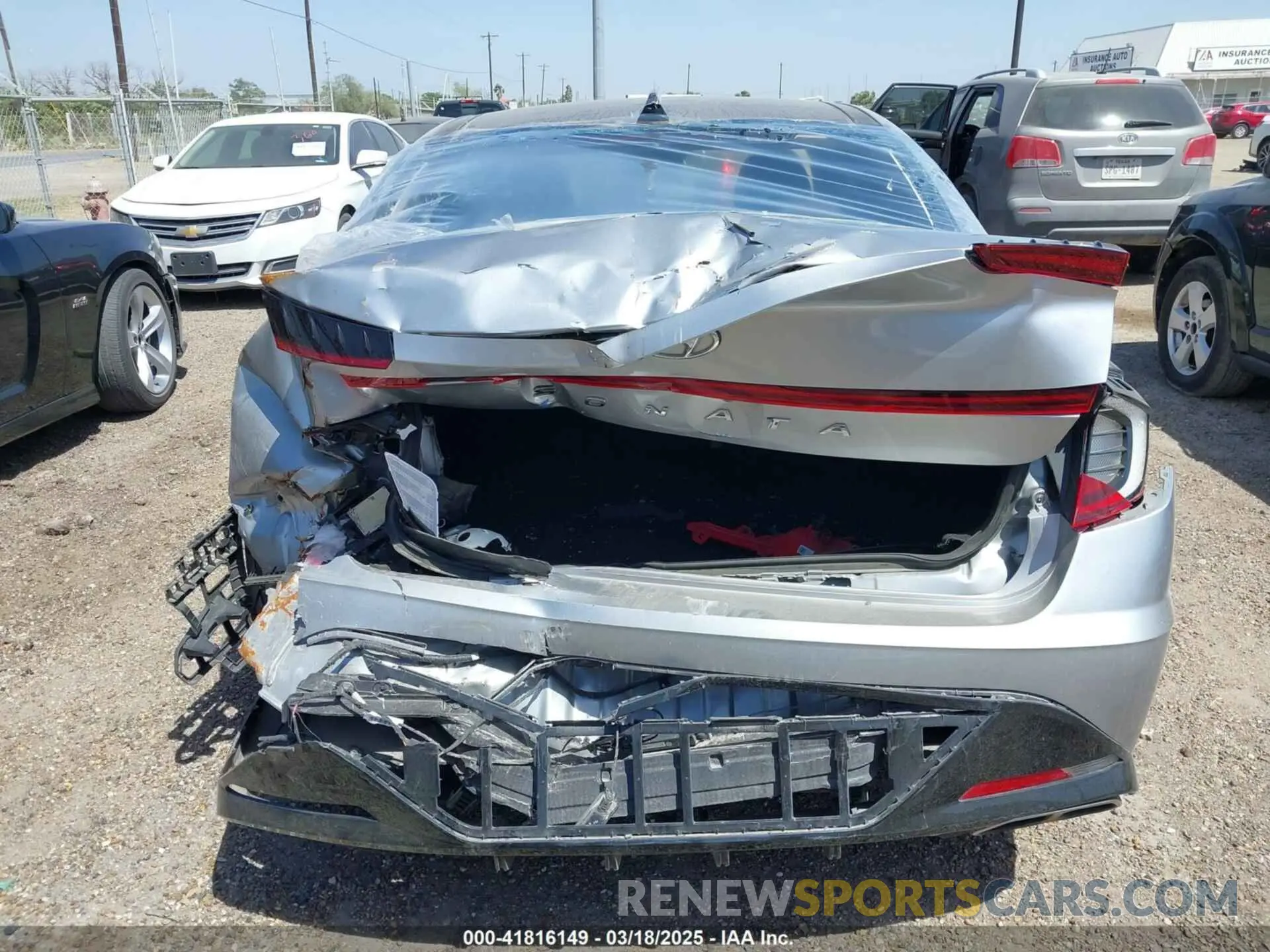 16 fotografías del automóvil dañado 5NPEF4JA6MH120705 HYUNDAI SONATA 2021