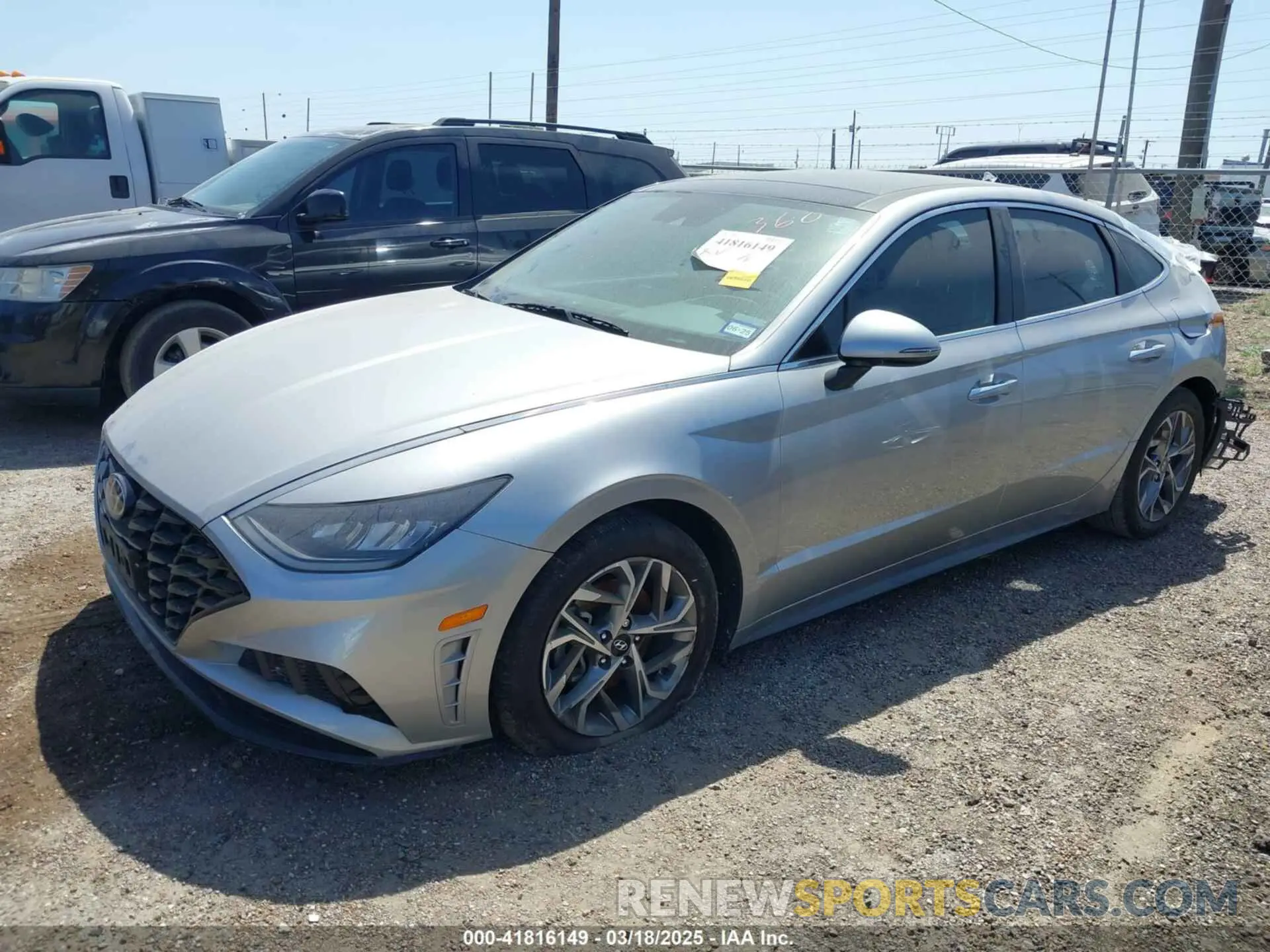 2 fotografías del automóvil dañado 5NPEF4JA6MH120705 HYUNDAI SONATA 2021