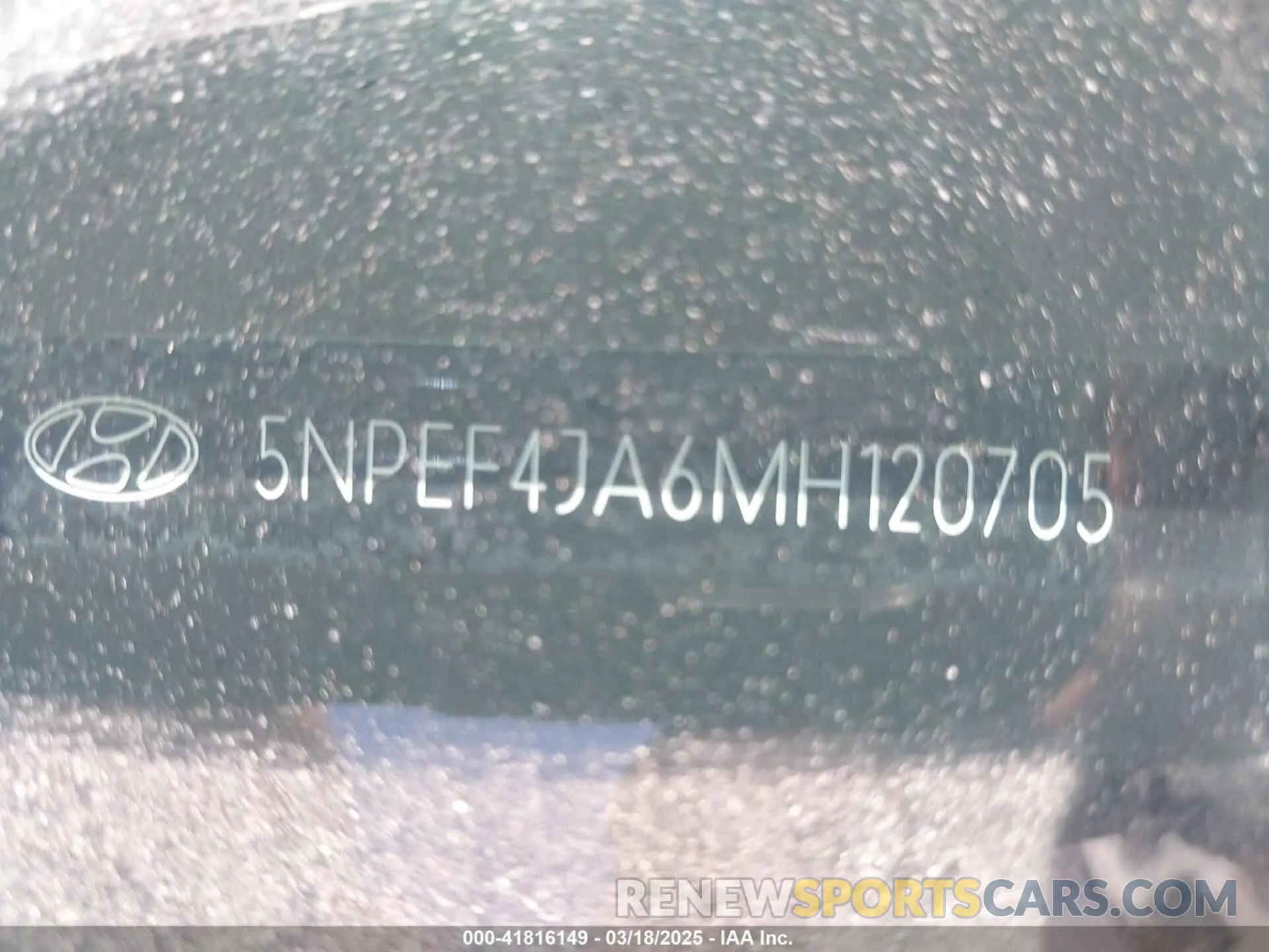 9 fotografías del automóvil dañado 5NPEF4JA6MH120705 HYUNDAI SONATA 2021