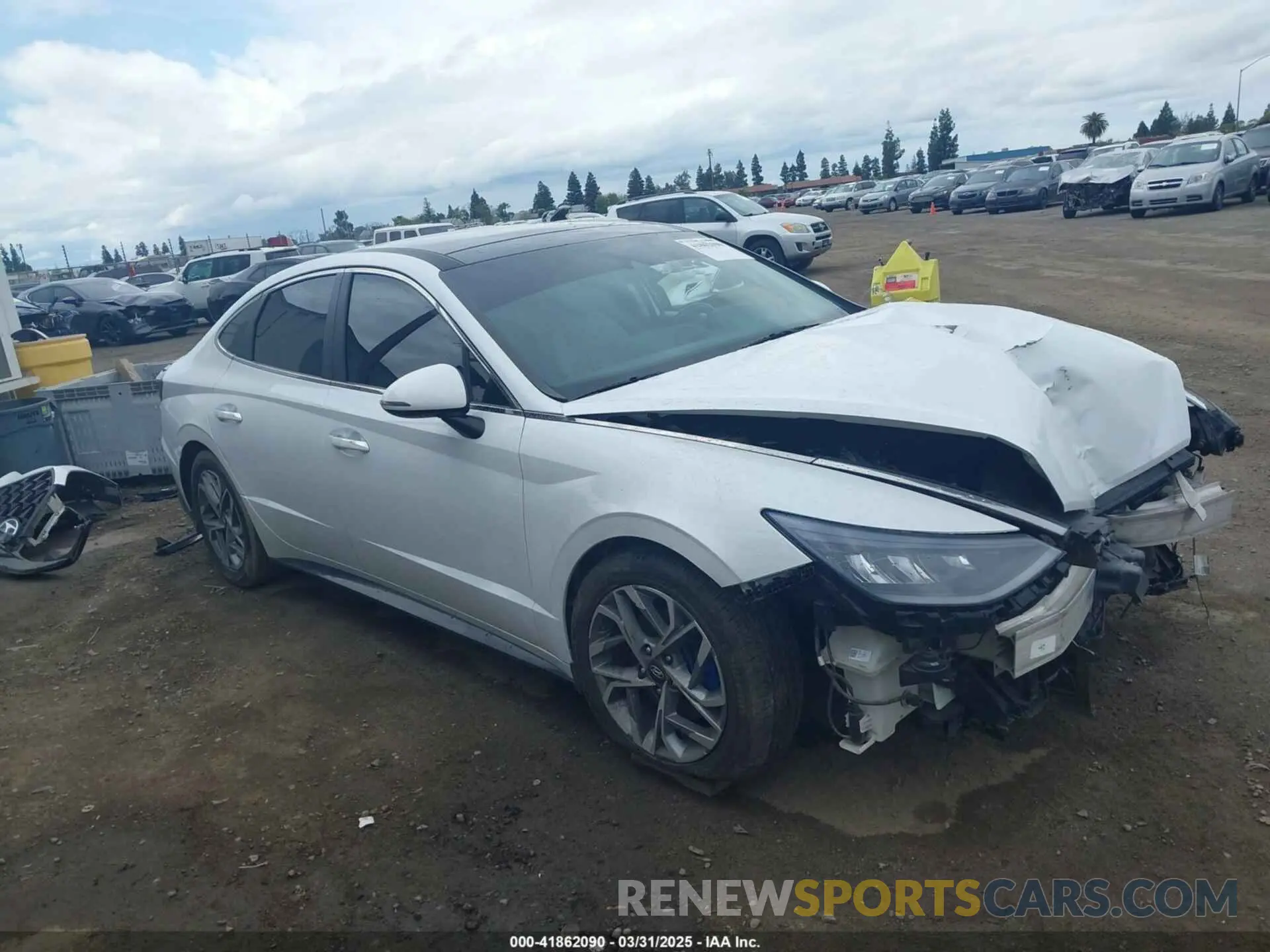 1 fotografías del automóvil dañado 5NPEF4JA7MH086466 HYUNDAI SONATA 2021