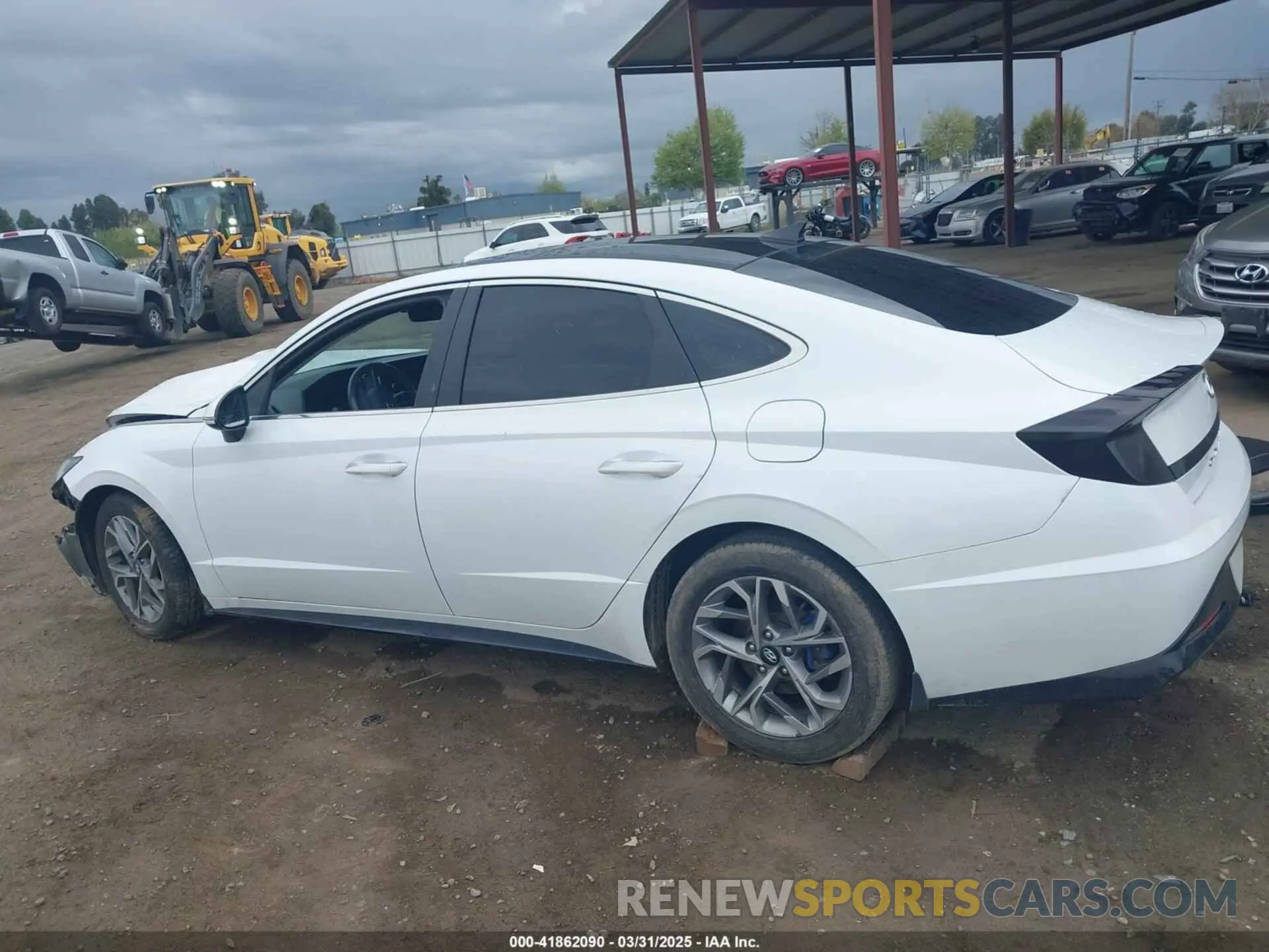 15 fotografías del automóvil dañado 5NPEF4JA7MH086466 HYUNDAI SONATA 2021