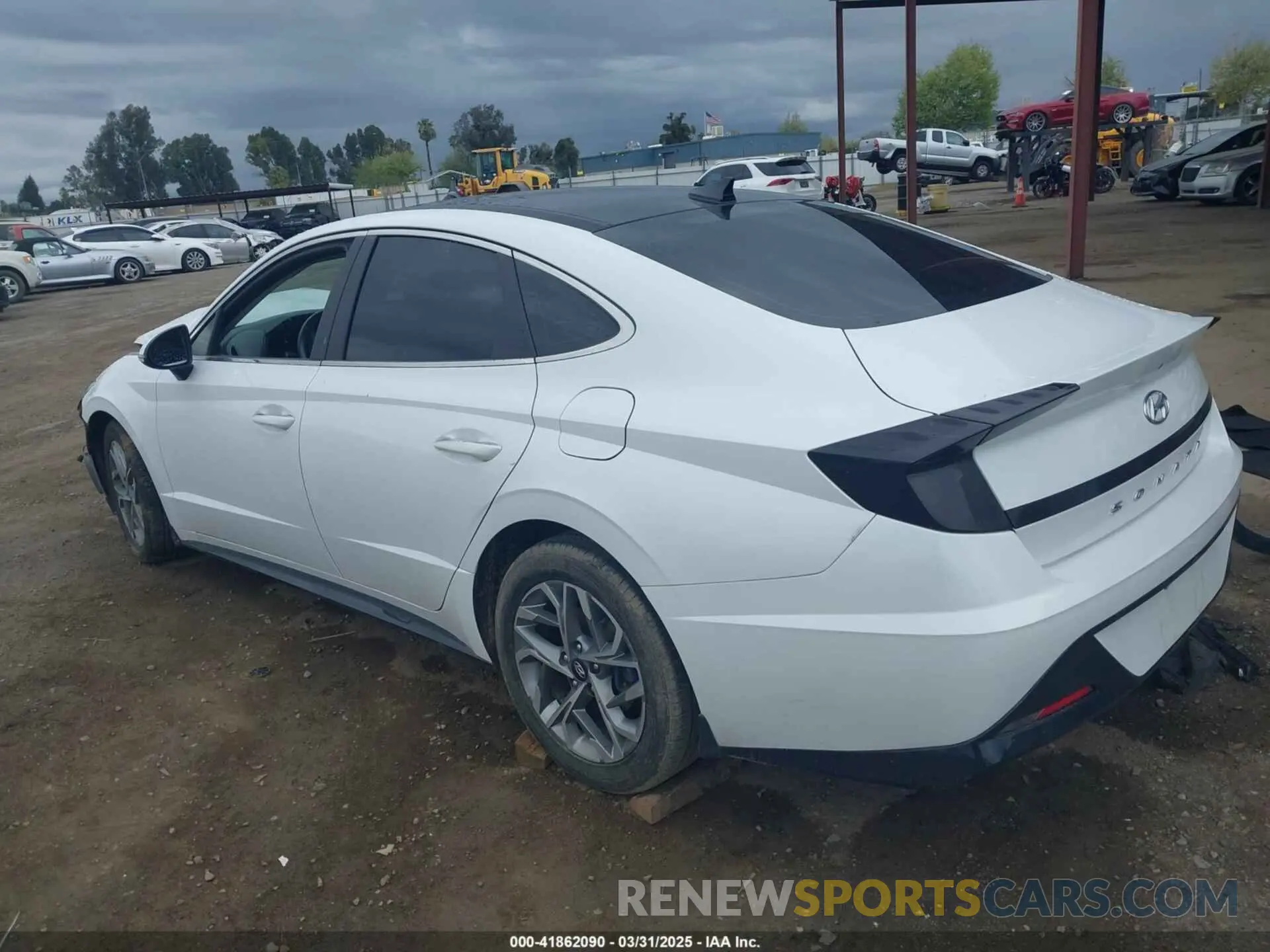 3 fotografías del automóvil dañado 5NPEF4JA7MH086466 HYUNDAI SONATA 2021