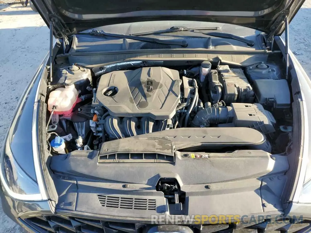 11 fotografías del automóvil dañado 5NPEF4JA7MH095216 HYUNDAI SONATA 2021